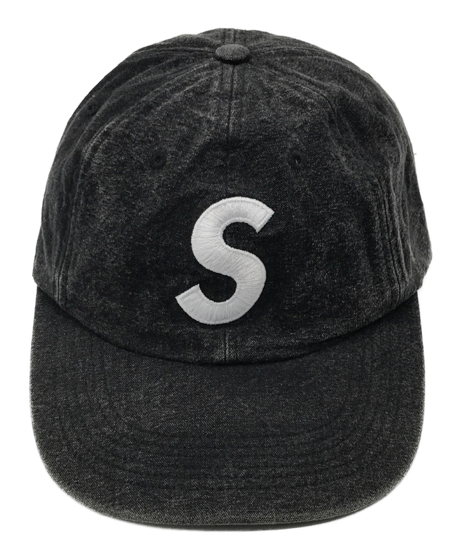 SUPREME (シュプリーム) Pigment Print S Logo 6-Panel CAP/ピグメントプリントロゴキャップ グレー