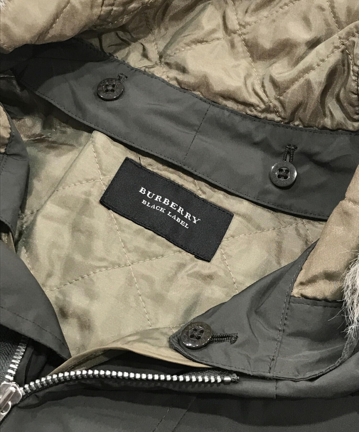 完売品】【M】BURBERRY BLACK LABEL モッズコート メンズ-