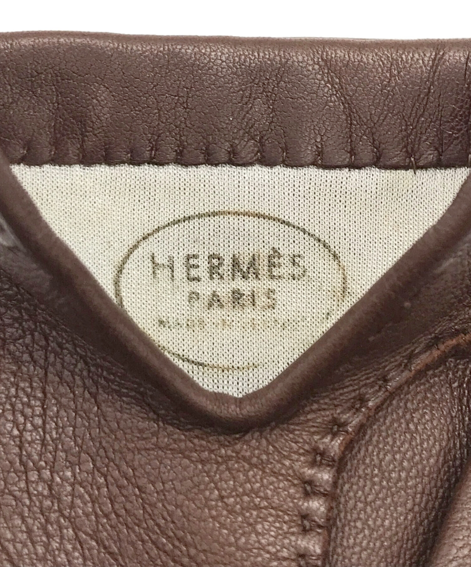 HERMES (エルメス) セリエレザーグローブ サイズ:6 1/2