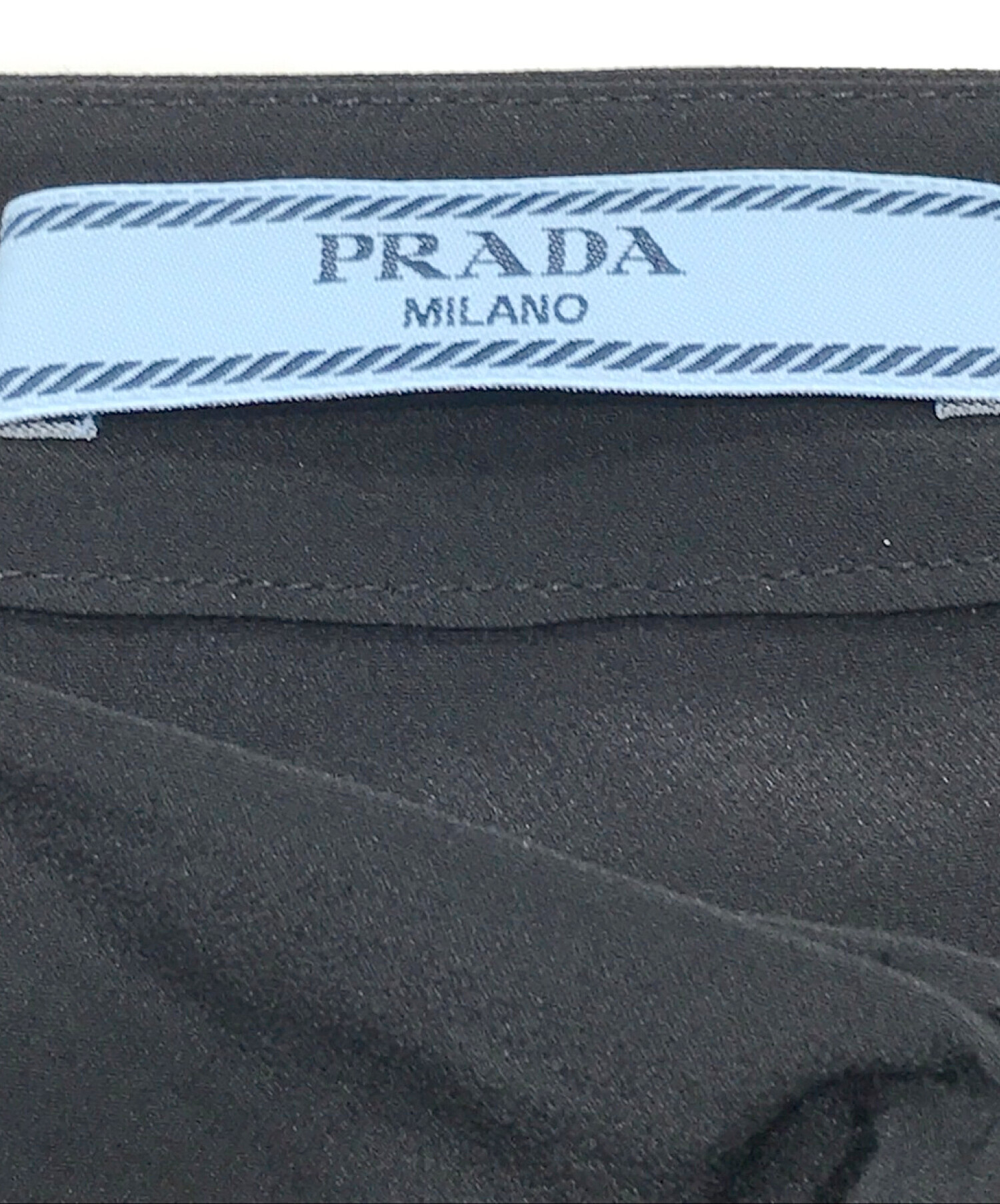 PRADA (プラダ) フリルシルクスカート ブラック サイズ:40