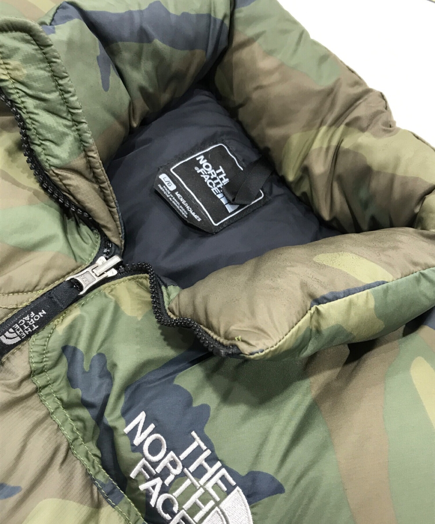 THE NORTH FACE (ザ ノース フェイス) ダウンジャケット カーキ サイズ:L