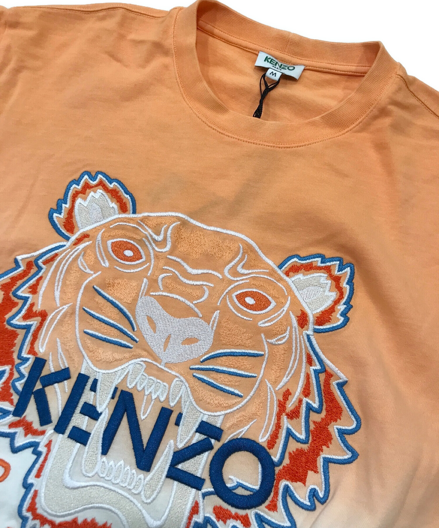 中古・古着通販】KENZO (ケンゾー) Tシャツ オレンジ×ベージュ サイズ