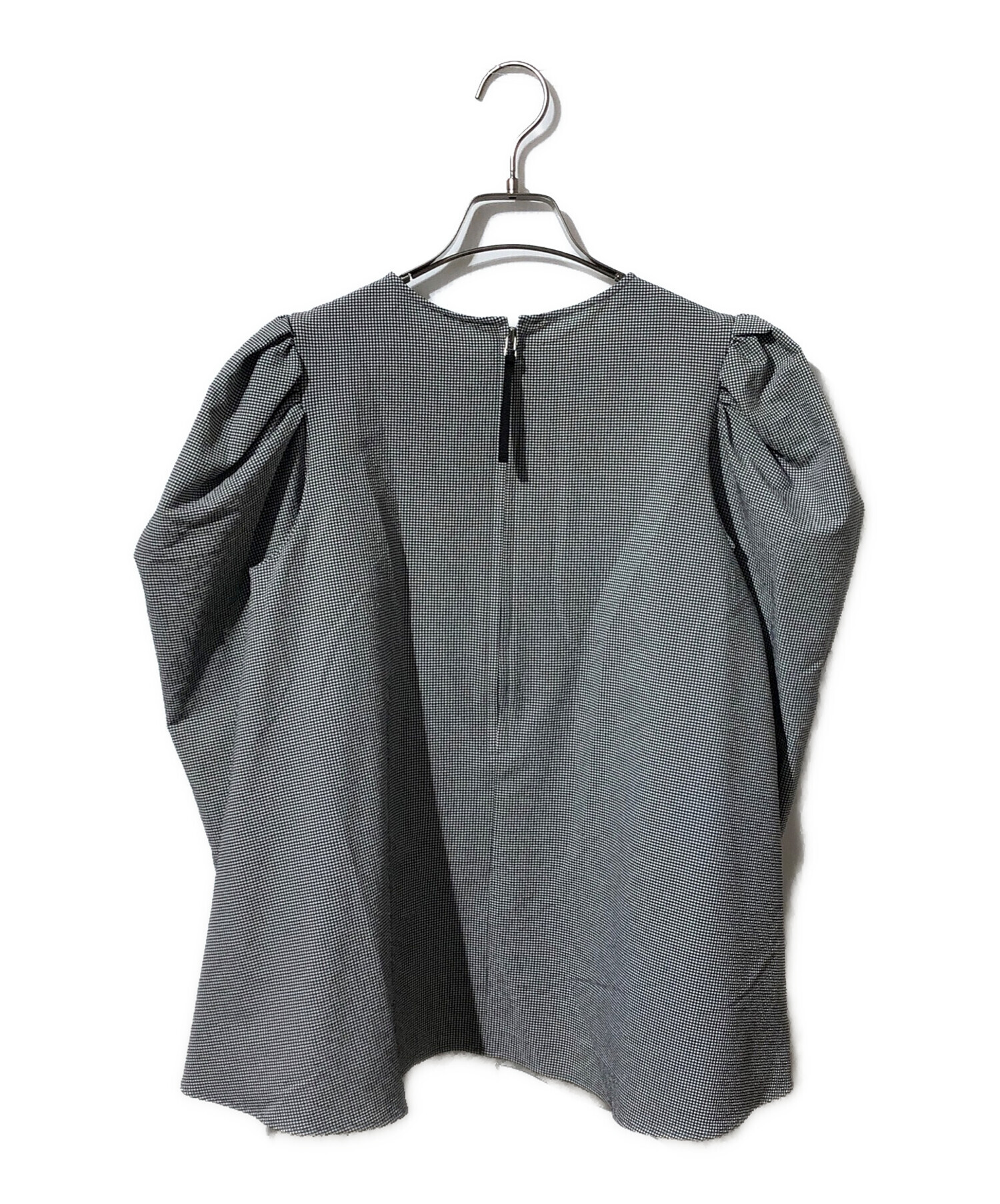Bluelea (ブルレア) Puff sleeve blouse ブラック×ホワイト サイズ:F
