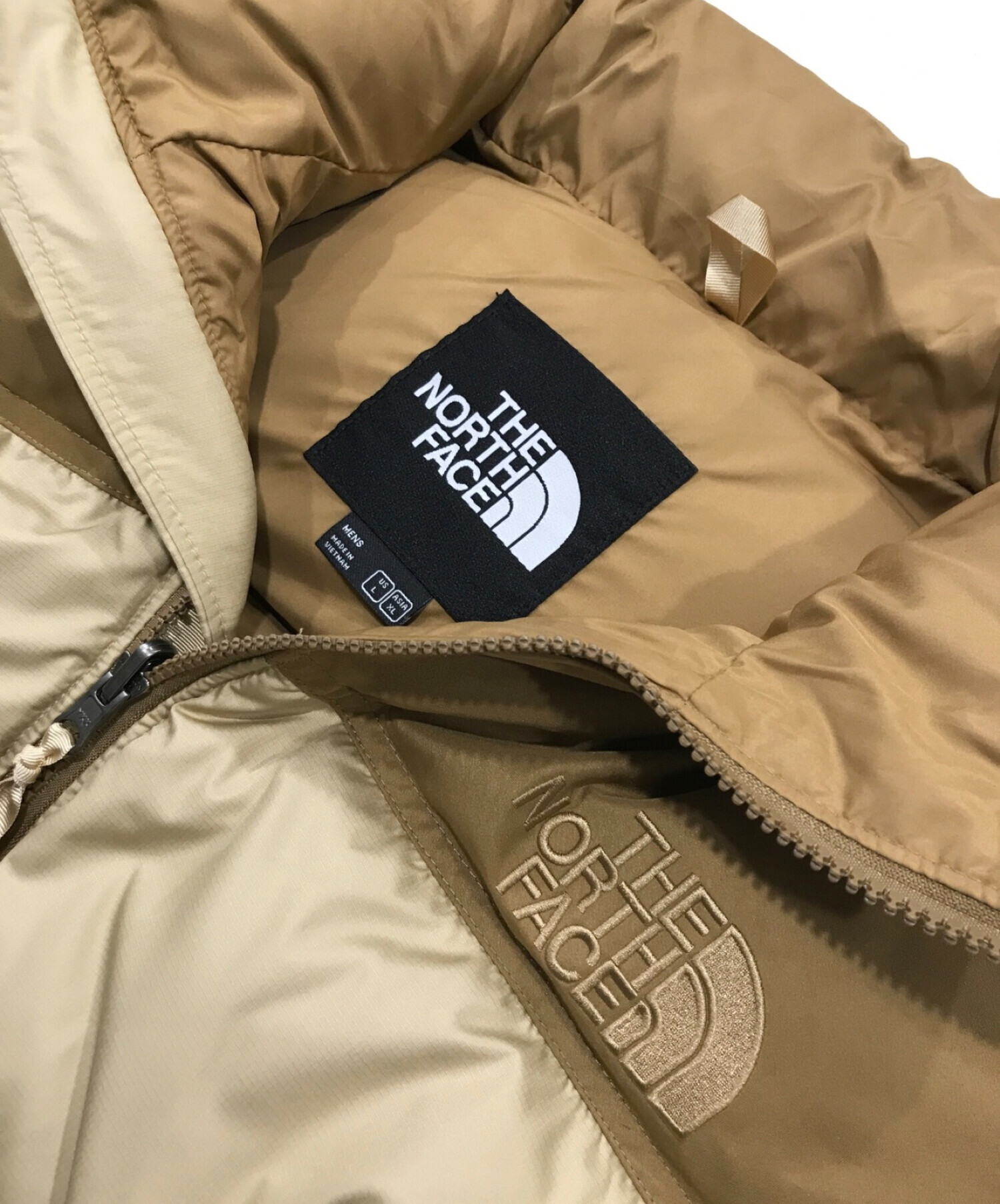 新品未使用 NORTH FACE ノースフェイス ヌプシ ベージュ カーキ XL