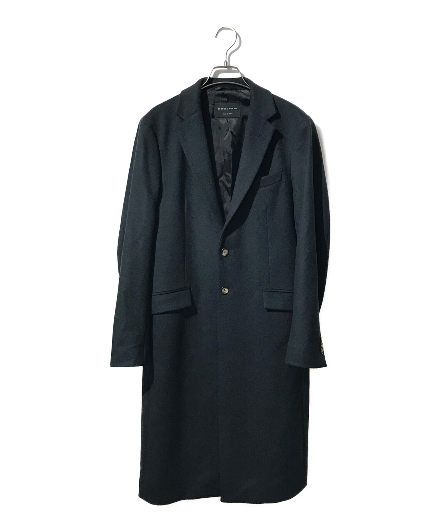 BESPOKE TOKYO (ビスポークトウキョウ) CASHMERE SINGLE CHESTER COAT/カシミヤシングルチェスターコート  ブラック サイズ:1