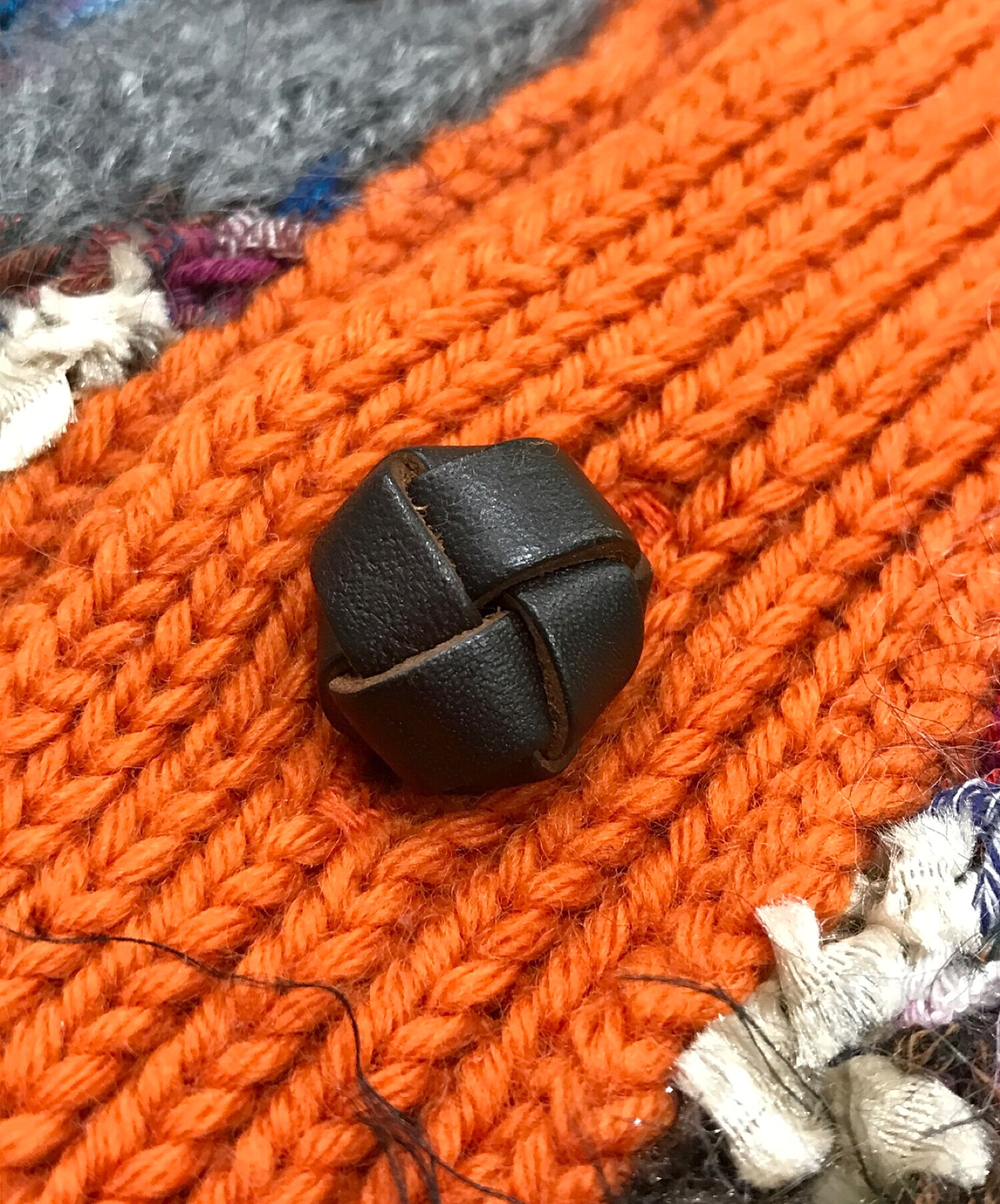 中古・古着通販】Coohem (コーヘン) KOHEN NORDIC KNIT オレンジ