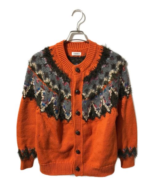 中古・古着通販】Coohem (コーヘン) KOHEN NORDIC KNIT オレンジ