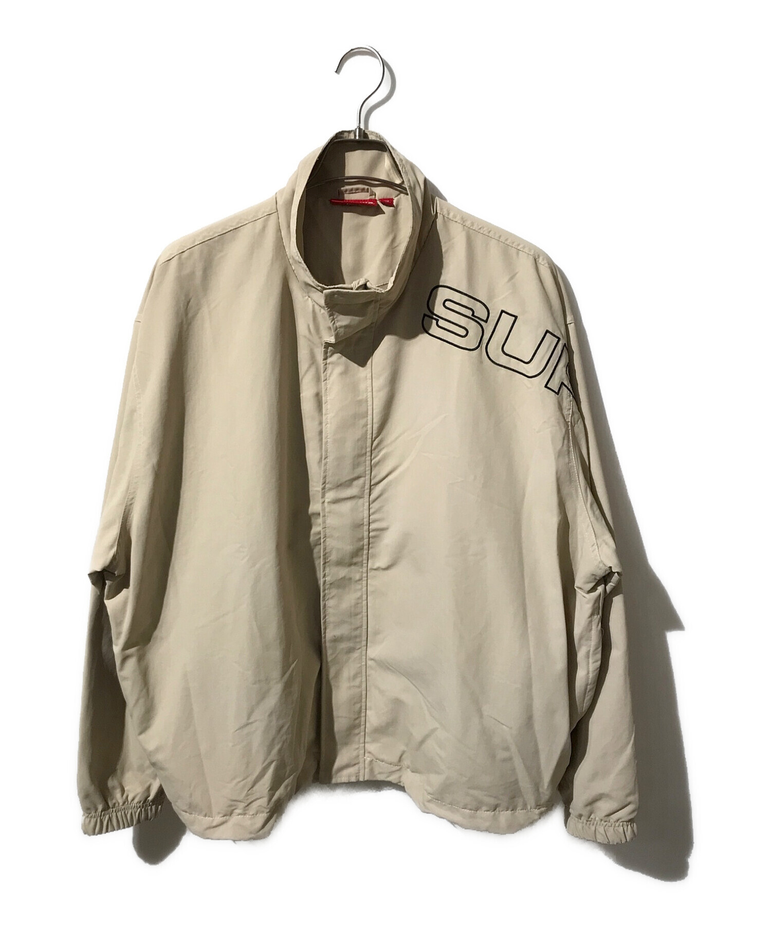Supreme (シュプリーム) Spellout Embroidered Track Jacket ベージュ サイズ:LARGE