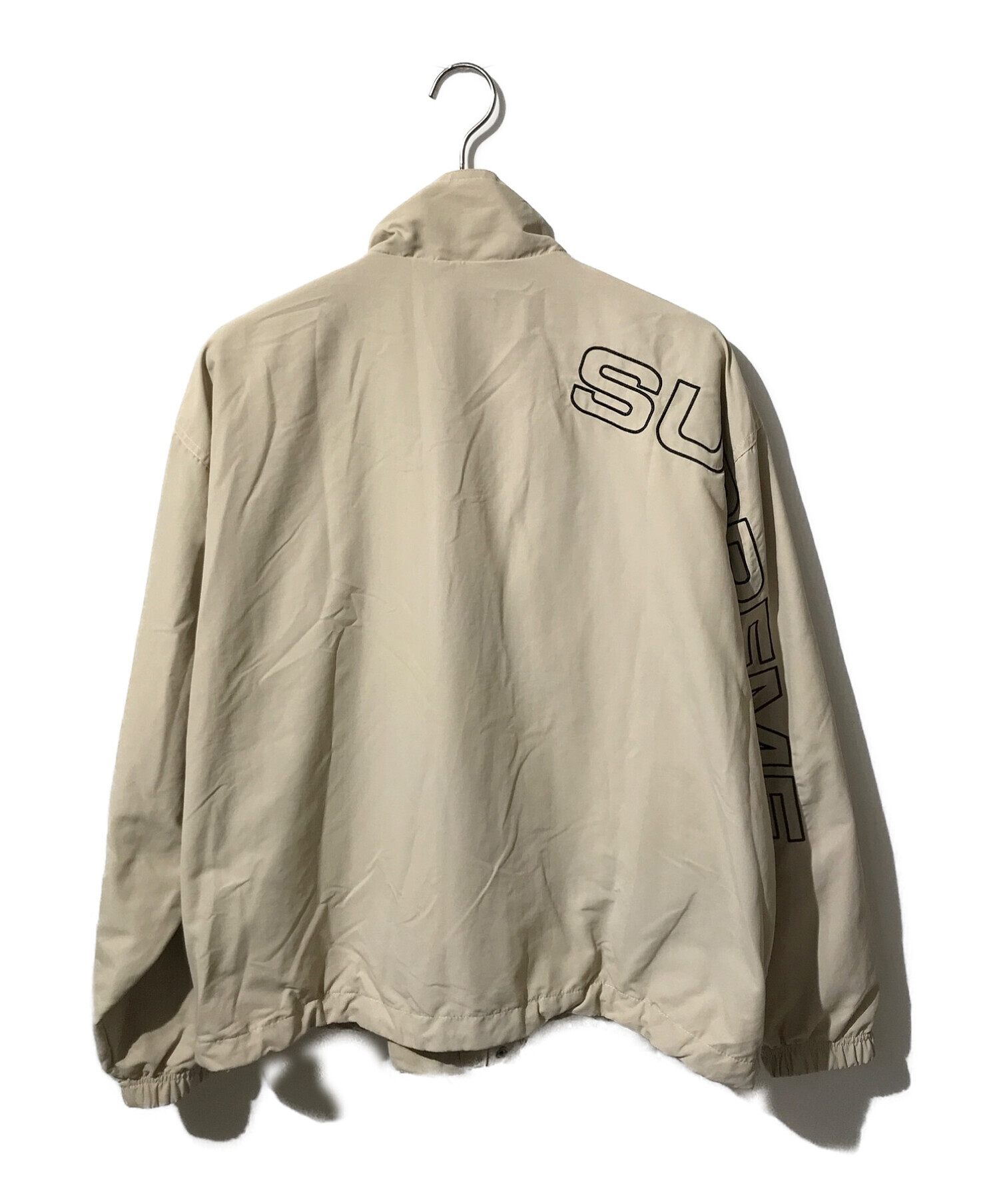 Supreme (シュプリーム) Spellout Embroidered Track Jacket ベージュ サイズ:LARGE