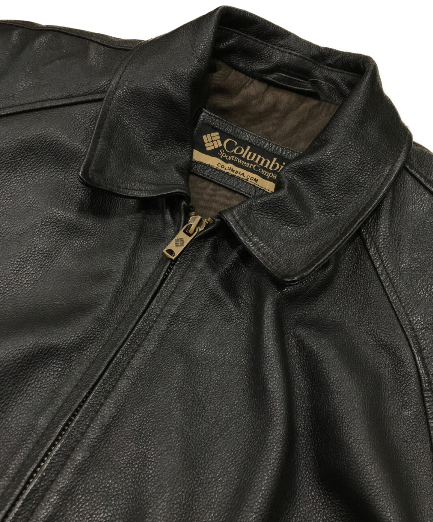 中古・古着通販】Columbia (コロンビア) レザージャケット ブラック