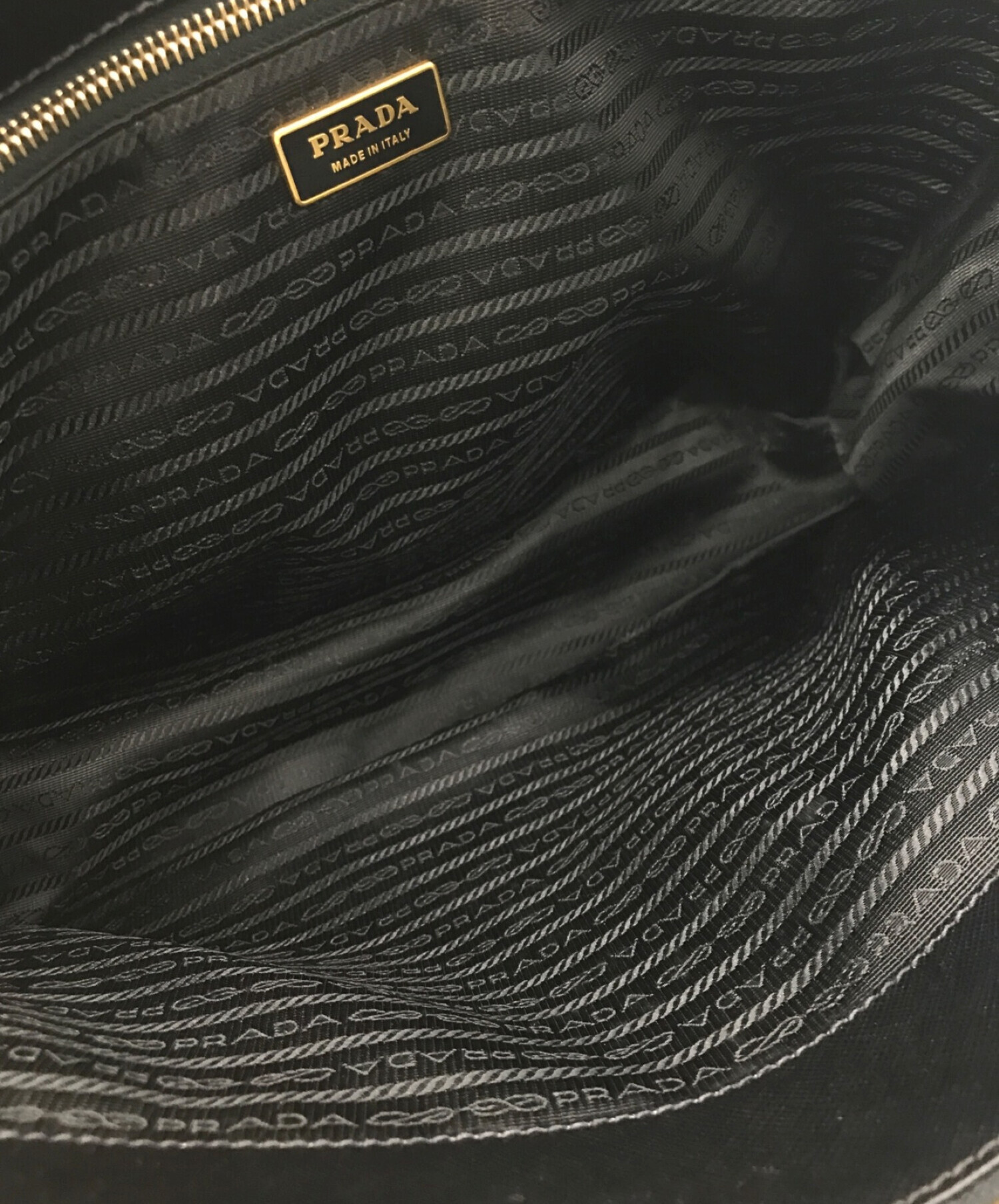 中古・古着通販】PRADA (プラダ) サフィアーノレザーハンドバッグ