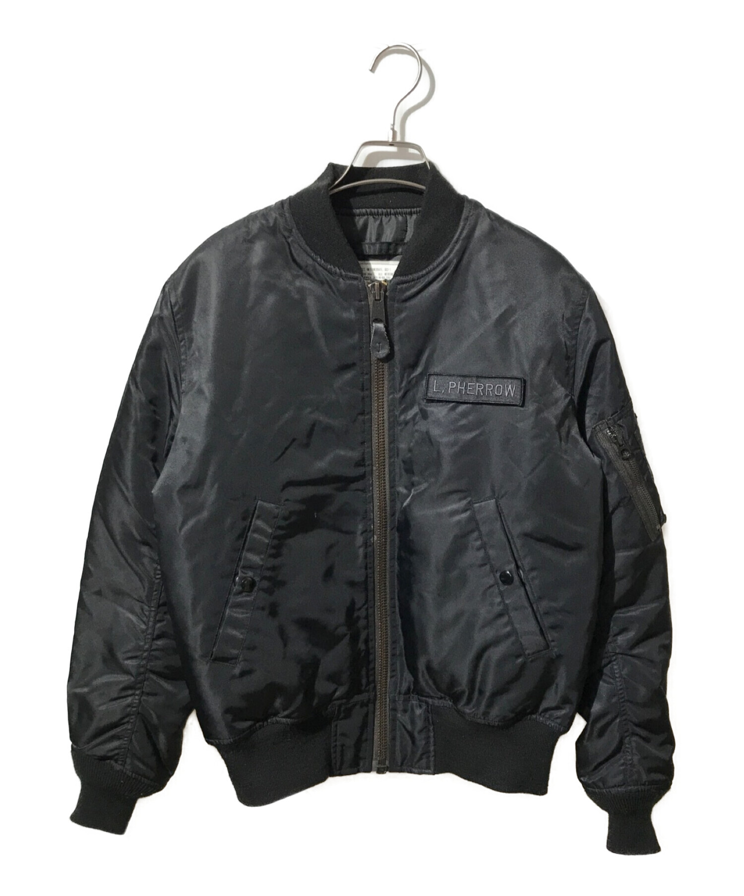 Pherrow's (フェローズ) MA-1ジャケット ブラック サイズ:M