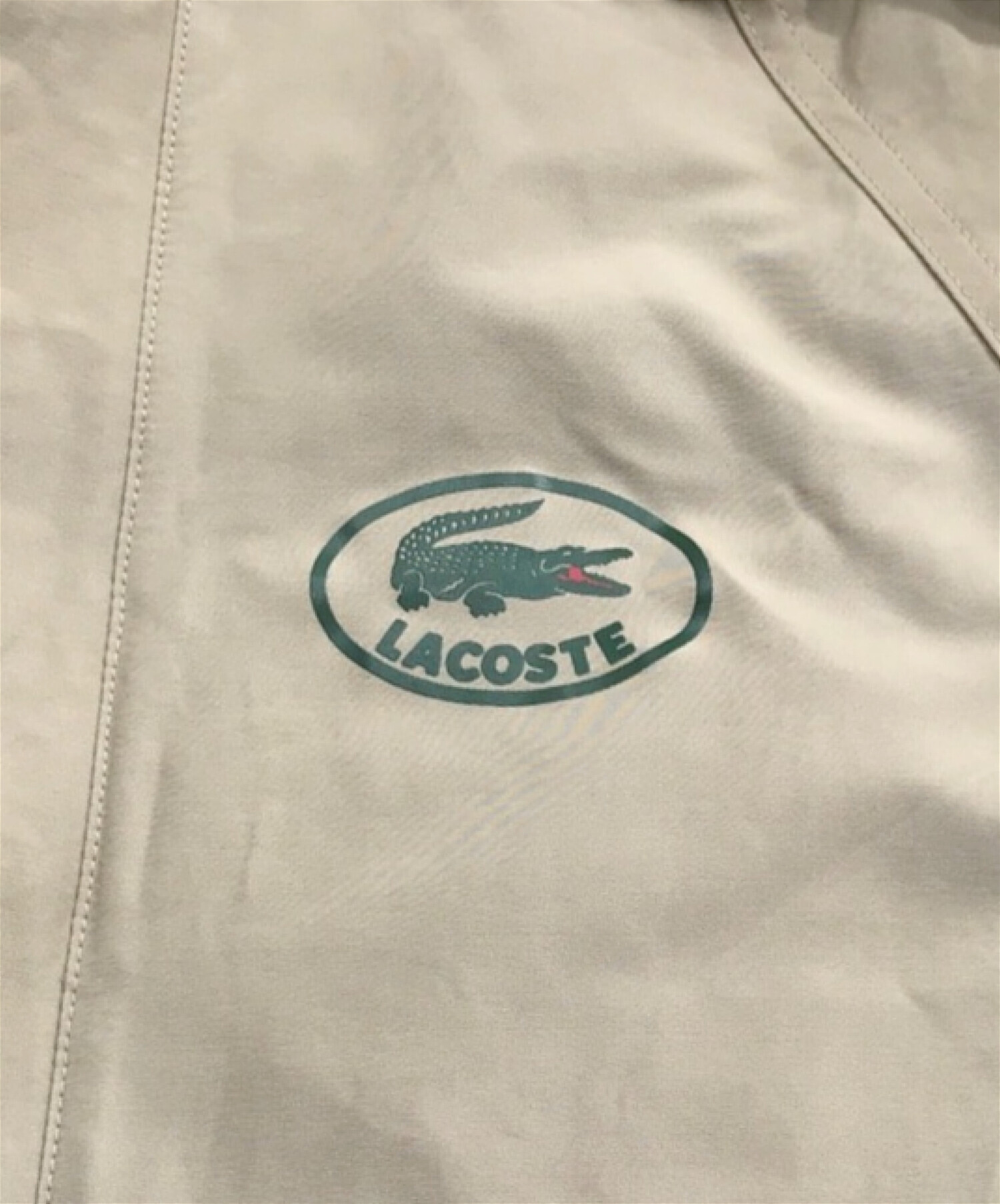 中古・古着通販】LACOSTE (ラコステ) BEAMS (ビームス) 別注 Tafta Blouson ベージュ サイズ:XL｜ブランド・古着通販  トレファク公式【TREFAC FASHION】スマホサイト