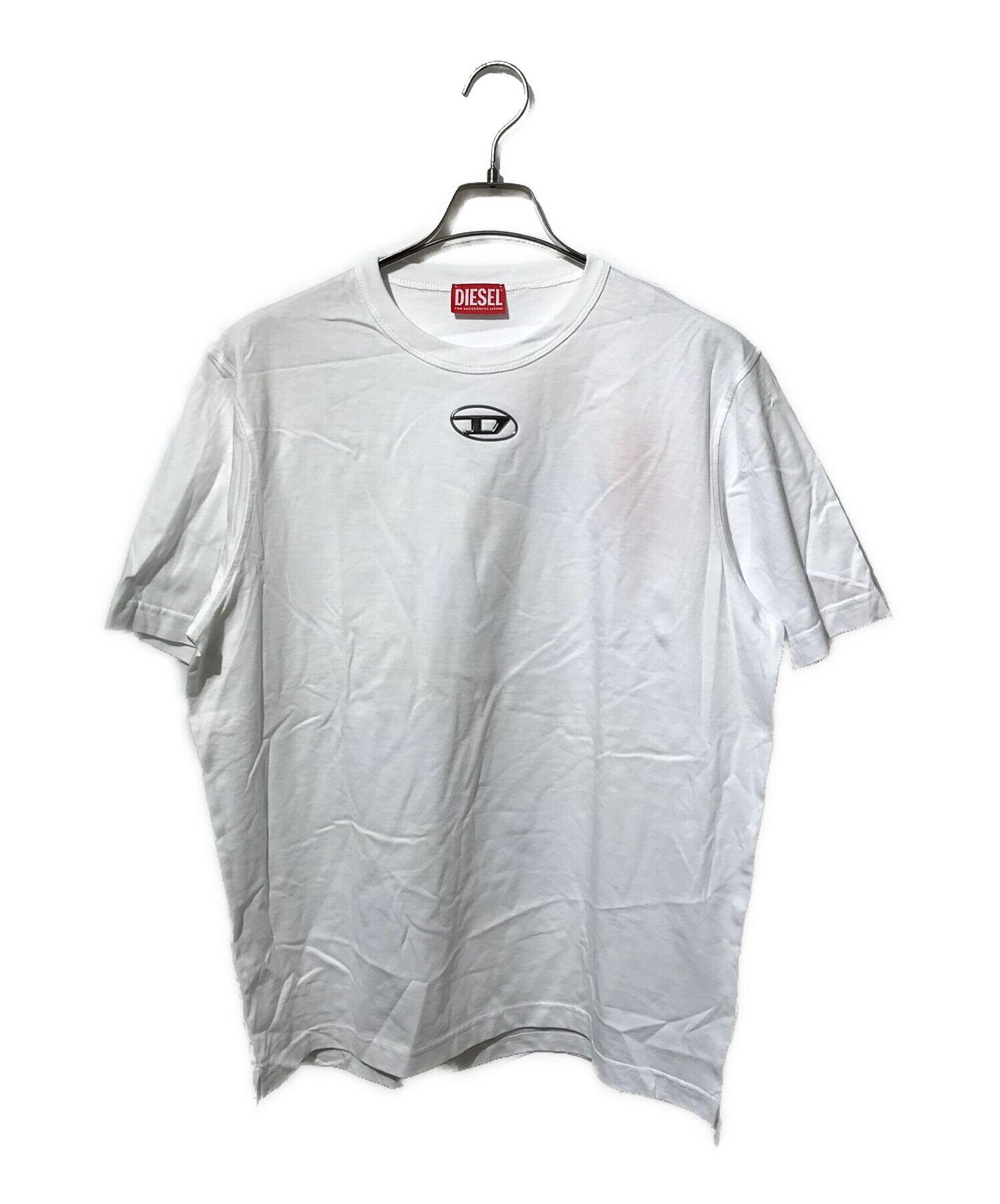 DIESEL (ディーゼル) メタルロゴtシャツ ホワイト サイズ:L 未使用品