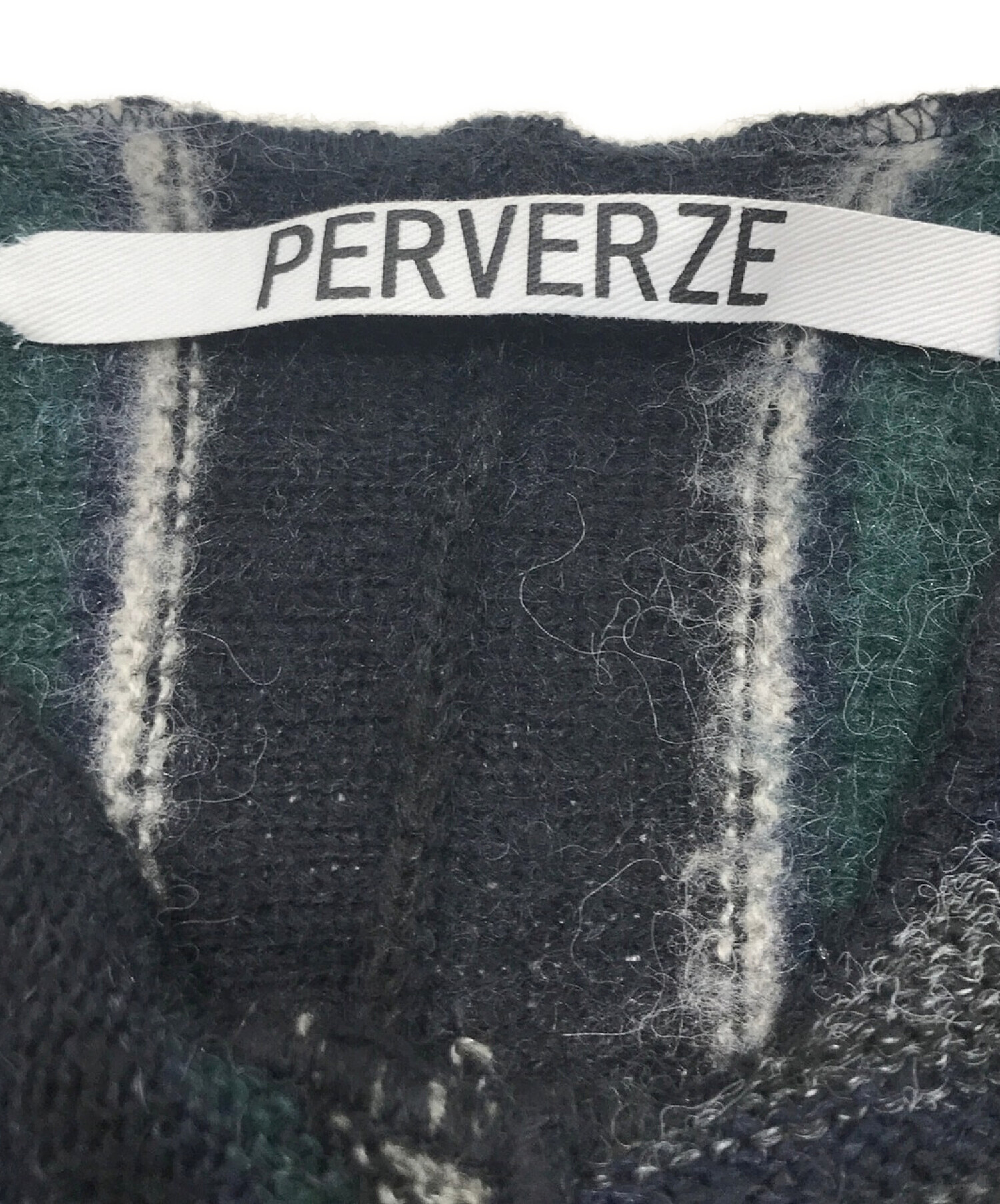 中古・古着通販】PERVERZE (パーバーズ) マルチボーダーニット