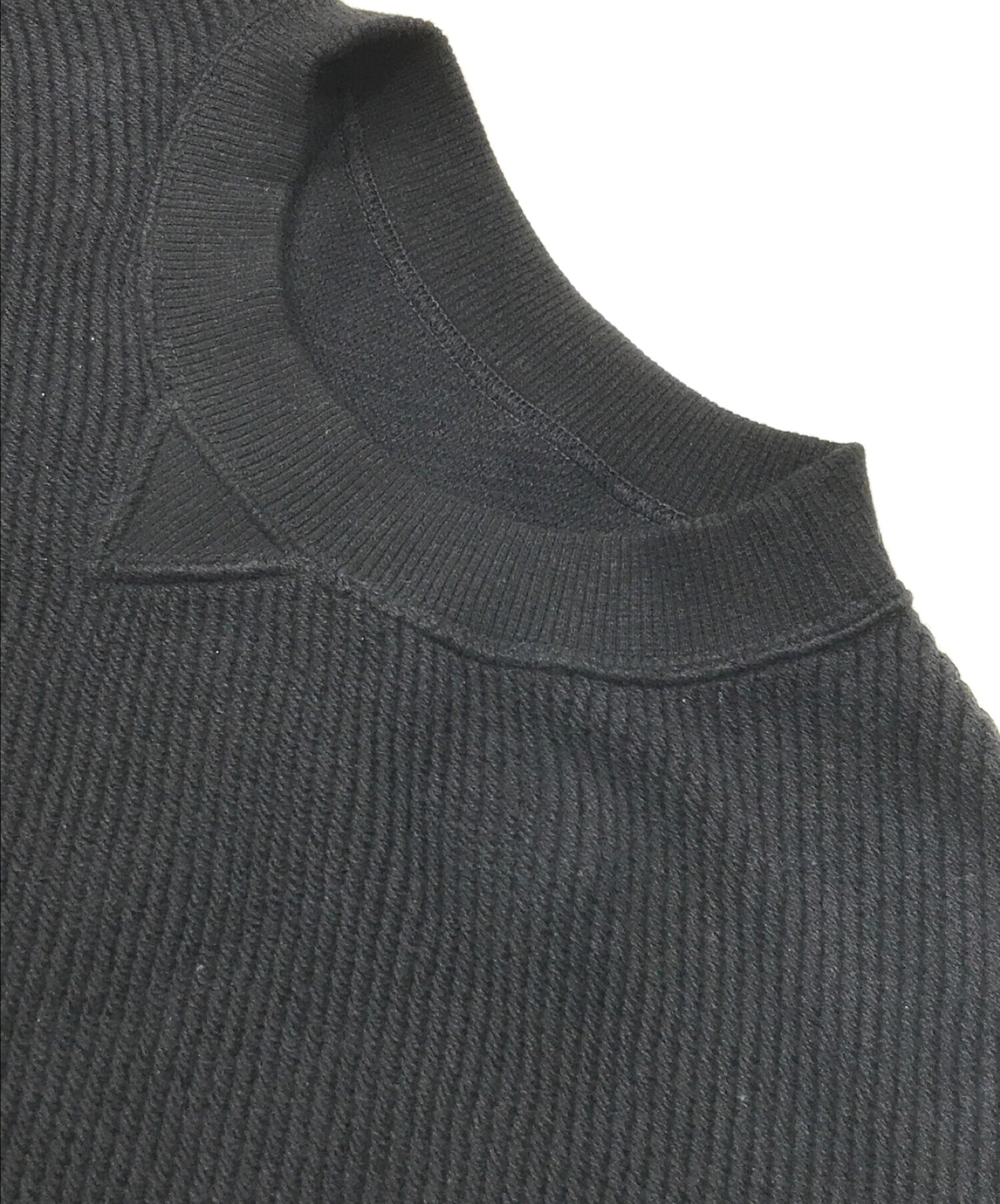 sacai (サカイ) 裾ドローコードプルオーバーニット ブラック サイズ:3