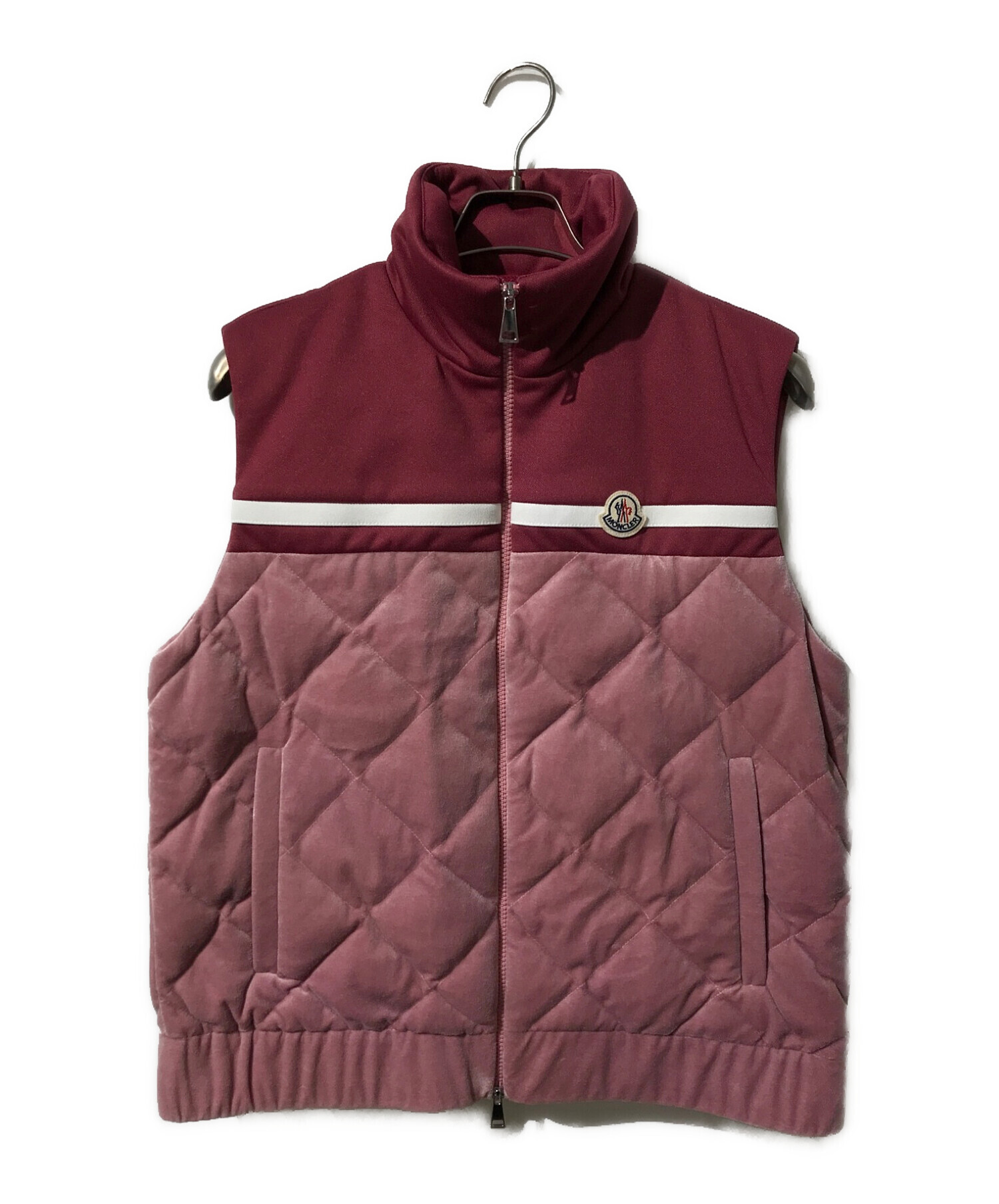 中古・古着通販】MONCLER (モンクレール) ダウンベスト ピンク サイズ