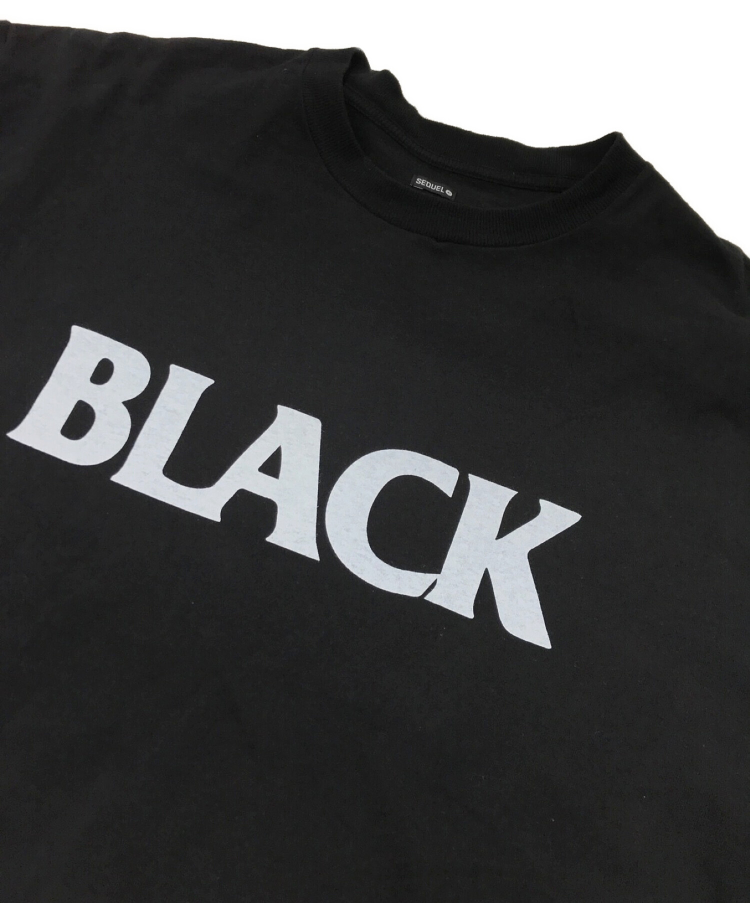 中古・古着通販】SEQUEL (シークエル) BLACK PRINT TEE ブラック 