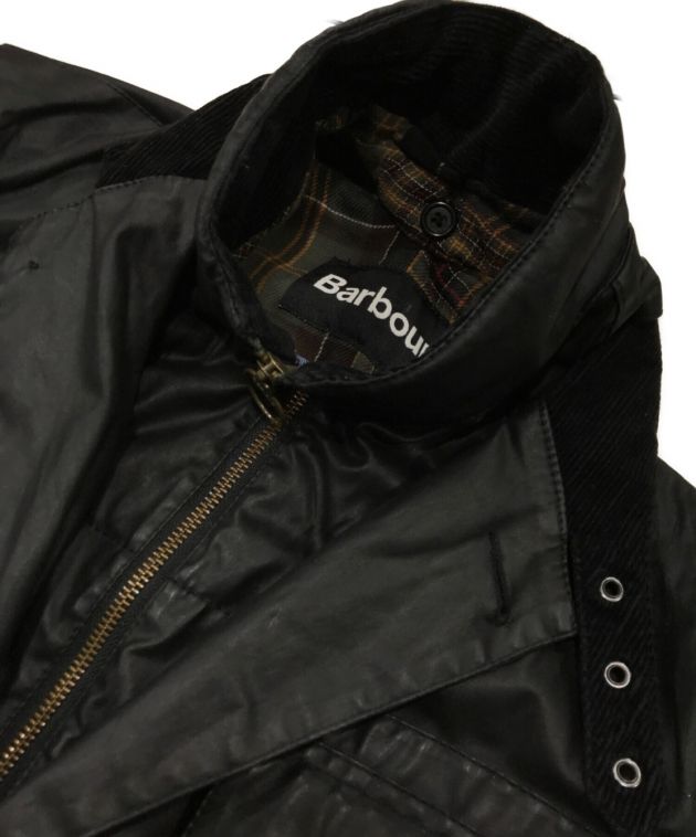 Barbour (バブアー) JOE CASELY-HAYFORD (ジョー・ケイスリー・ヘイフォード) コラボレイヤードオイルドジャケット ブラック  サイズ:S