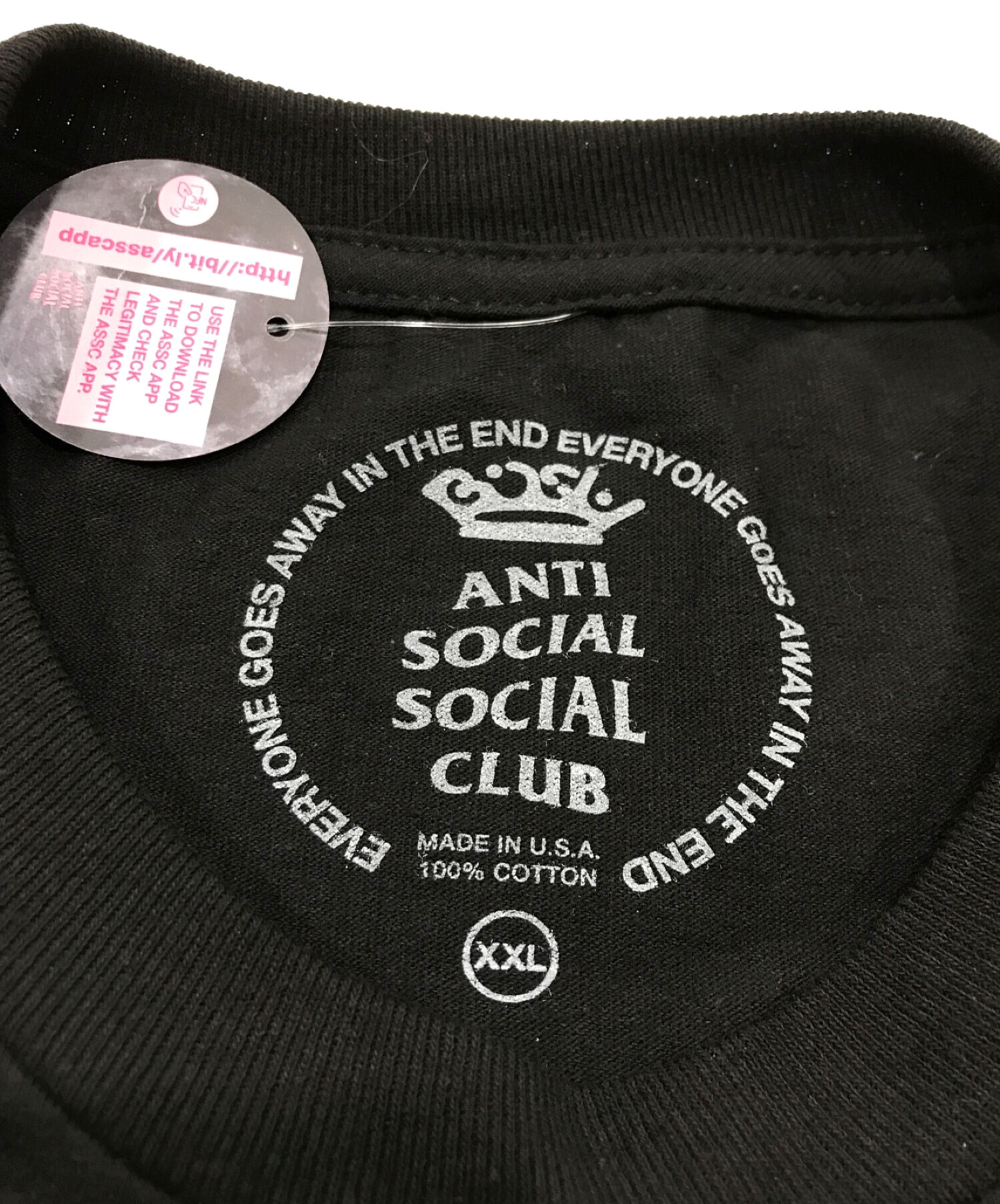 anti social social CLUB (アンチソーシャルソーシャルクラブ) Bish (ビッシュ) BISH BLACK TEE ブラック  サイズ:XXL