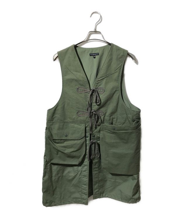 中古・古着通販】Engineered Garments (エンジニアド ガーメンツ) Fishing Vest - PC Coated Cloth  オリーブ サイズ:M｜ブランド・古着通販 トレファク公式【TREFAC FASHION】スマホサイト