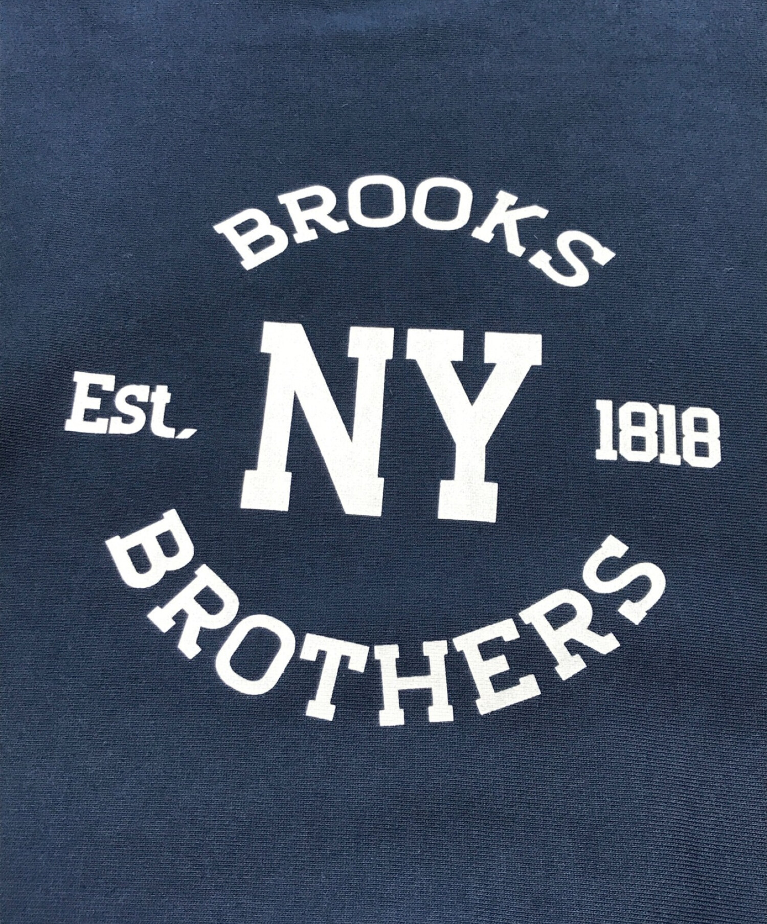 BROOKS BROTHERS (ブルックスブラザーズ) プリントスウェット ネイビー サイズ:XL