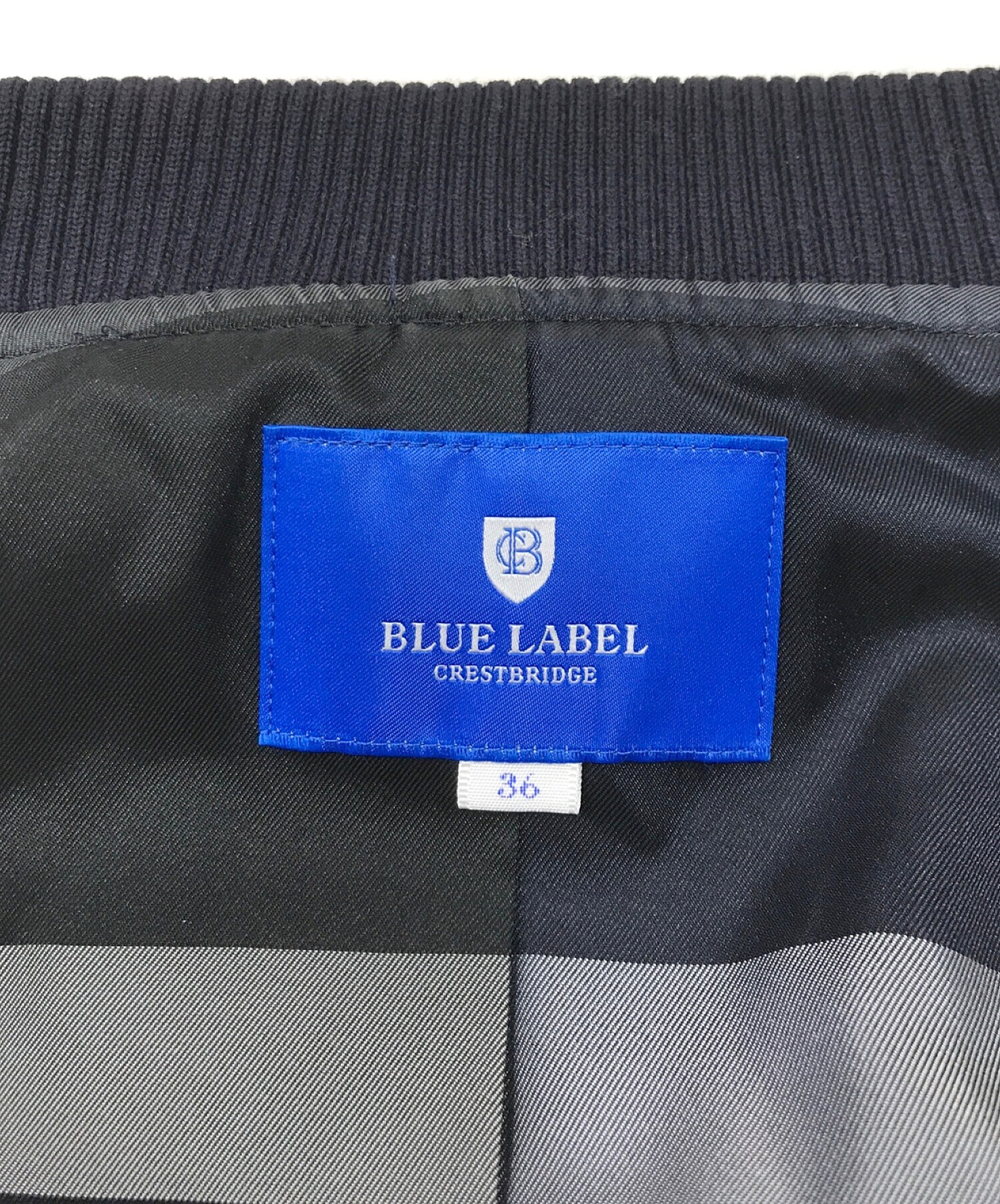 中古・古着通販】BLUE LABEL CRESTBRIDGE (ブルーレーベルクレストブリッジ) スペリオルダブルビーバー ブルゾン ネイビー サイズ:S｜ブランド・古着通販  トレファク公式【TREFAC FASHION】スマホサイト