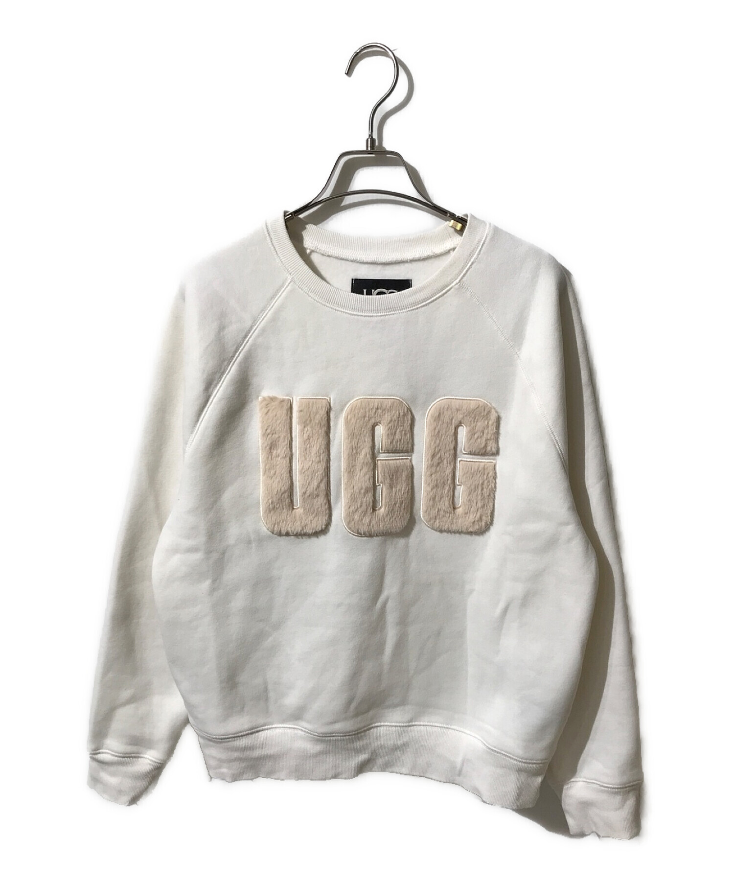 UGG (アグ) Madeline Fuzzy Logo Crewneck ホワイト サイズ:S