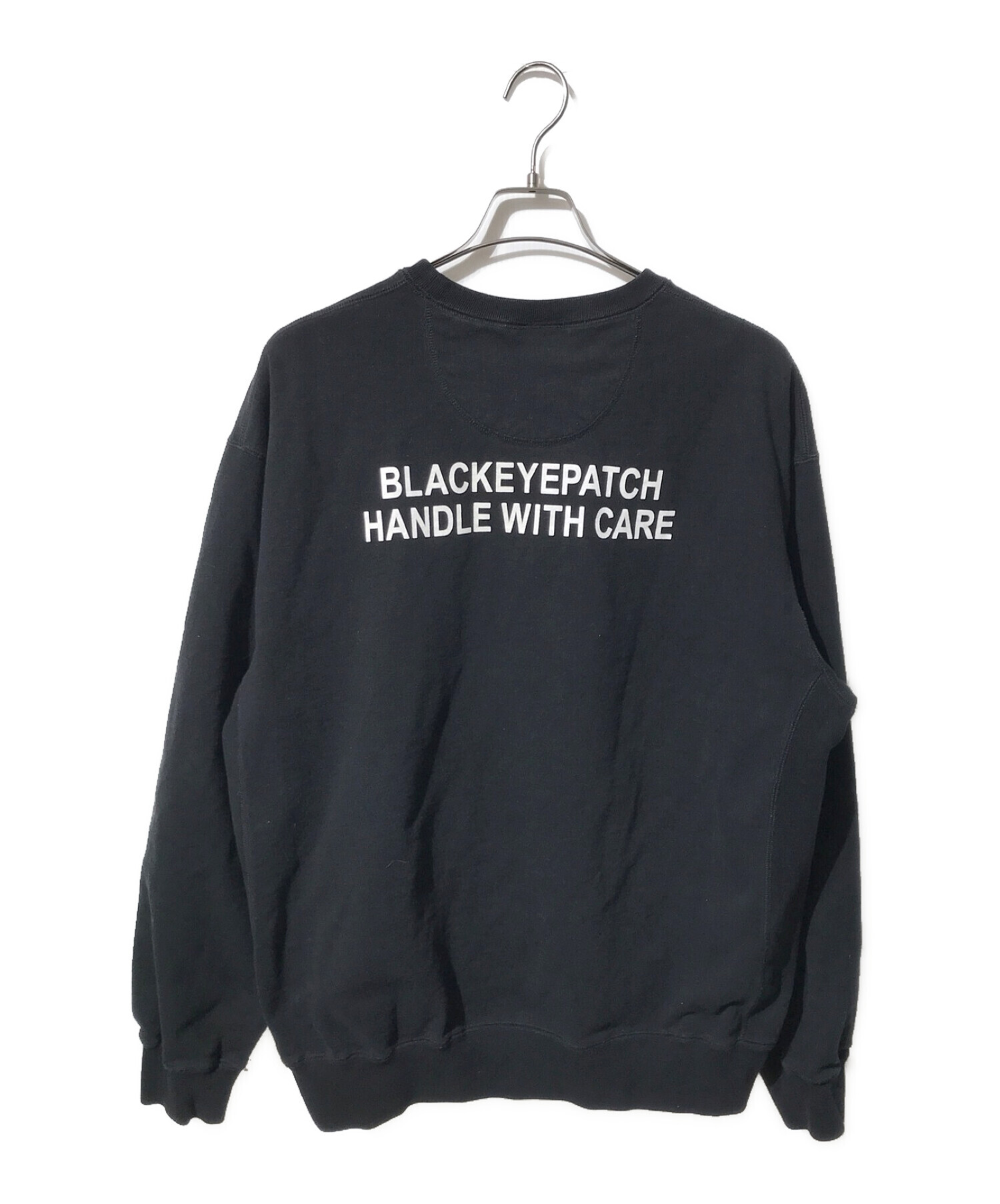 BLACK EYE PATCHブラックアイパッチ スウェット刺繍ロゴ XL着丈約70cm
