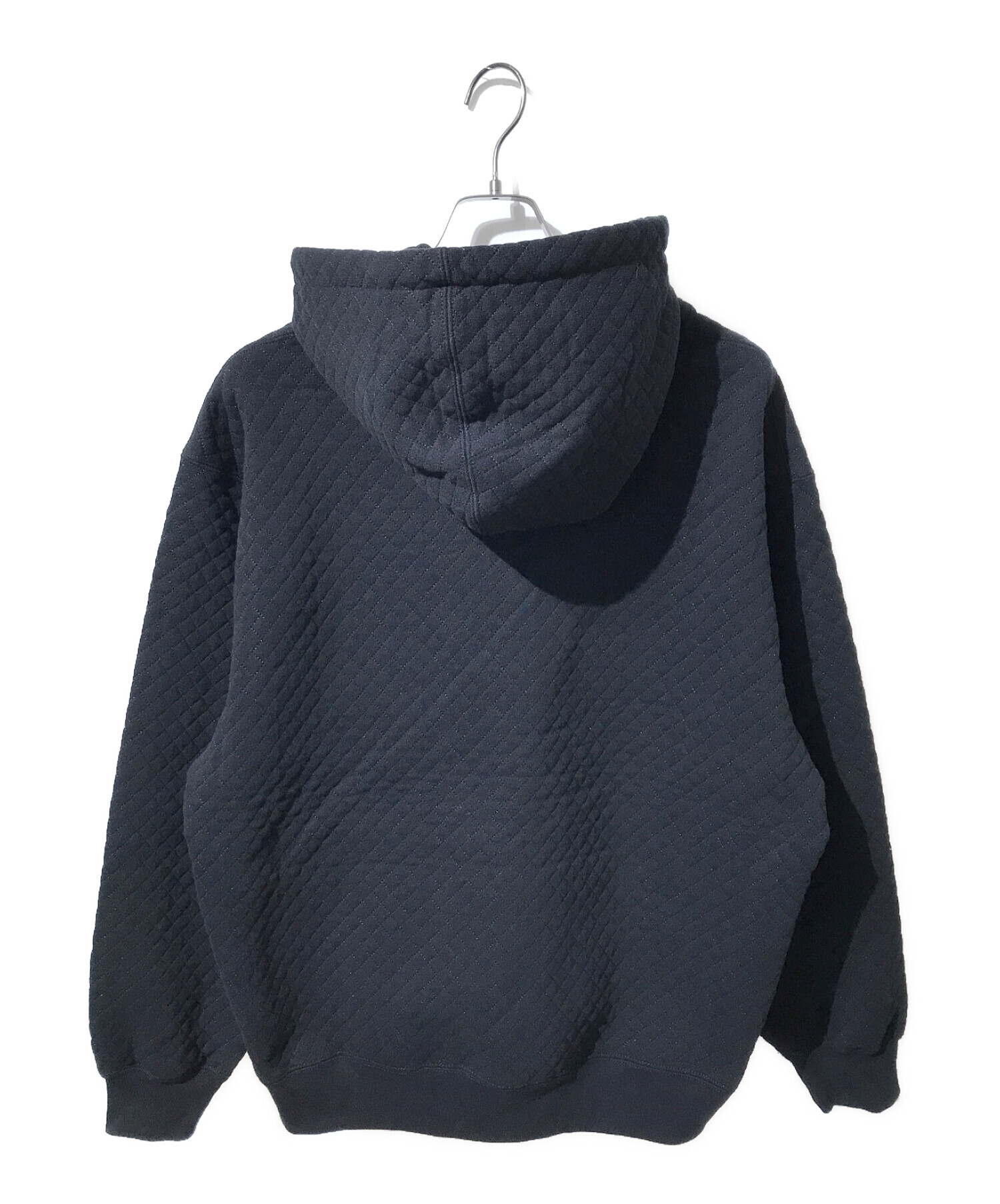 SUPREME (シュプリーム) Micro Quilted Hooded Sweatshirt ブラック サイズ:L