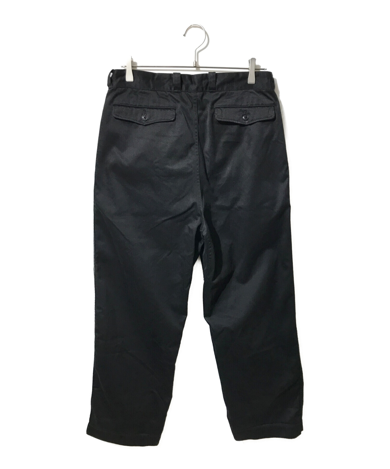 中古・古着通販】nanamica (ナナミカ) Double Pleat Wide Chino Pants ブラック サイズ:32｜ブランド・古着通販  トレファク公式【TREFAC FASHION】スマホサイト