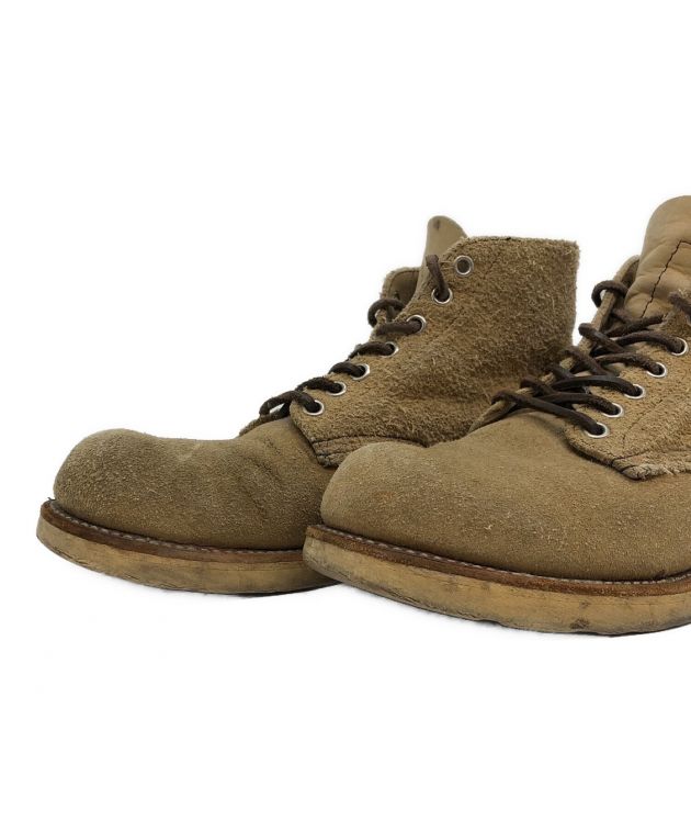 中古・古着通販】RED WING (レッドウィング) ショートブーツ ベージュ 