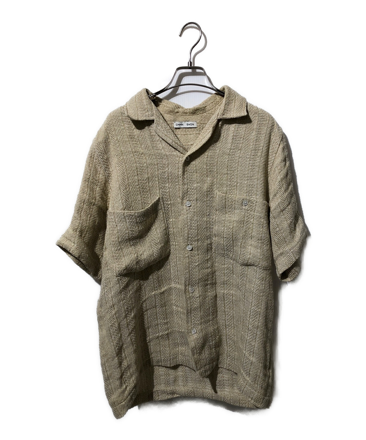 中古・古着通販】CMMN SWDN (コモンスウェーデン) DEXTER SHORT SLEEVE SHIRT/8316-343-0333 アイボリー  サイズ:46｜ブランド・古着通販 トレファク公式【TREFAC FASHION】スマホサイト