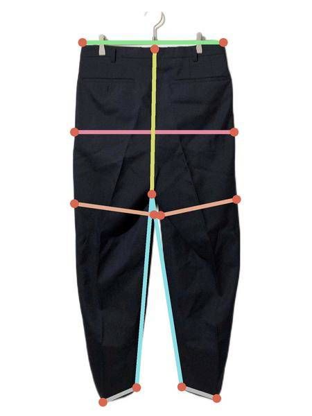 中古・古着通販】HEUGN (ユーゲン) GEORGE 2PLEATED TROUSERS/TROUSER 005 ネイビー  サイズ:2｜ブランド・古着通販 トレファク公式【TREFAC FASHION】スマホサイト