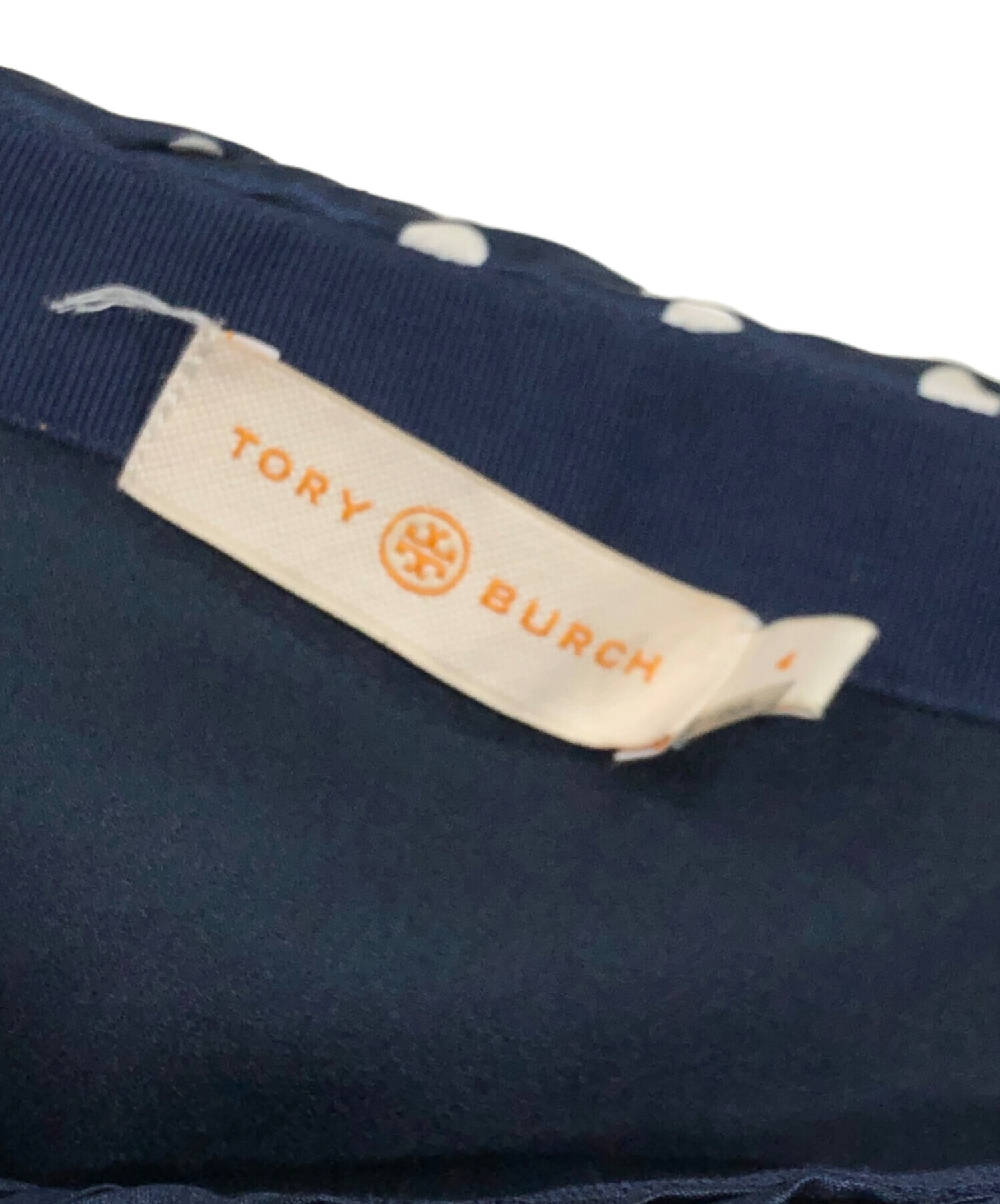 中古・古着通販】TORY BURCH (トリーバーチ) ドットプリーツギャザーミニスカート ネイビー サイズ:4｜ブランド・古着通販  トレファク公式【TREFAC FASHION】スマホサイト