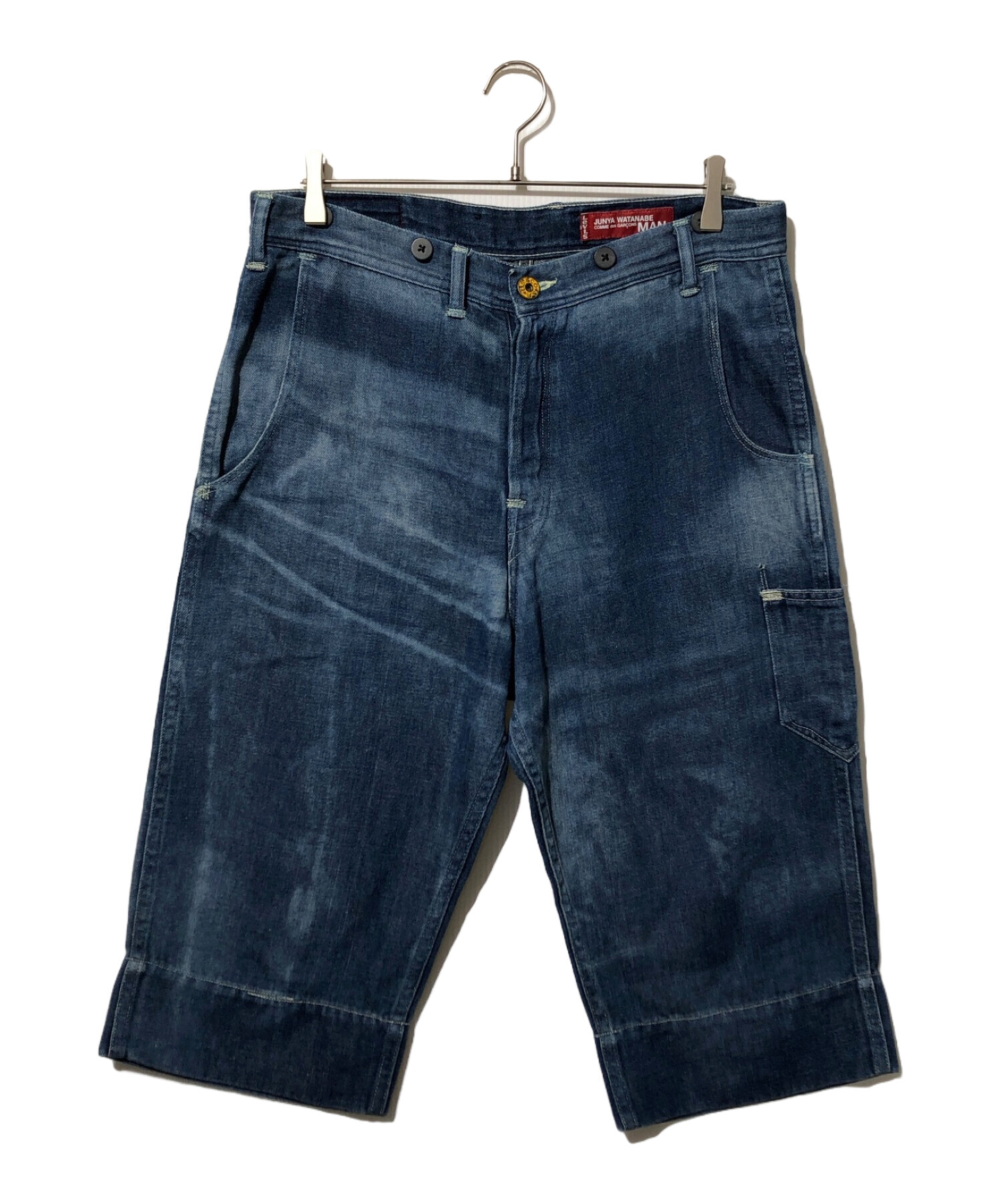 中古・古着通販】eYe COMME des GARCONS JUNYAWATANABE MAN (アイ コム デ ギャルソン ジュンヤ ワタナベ マン)  LEVI'S (リーバイス) 7分丈デニムパンツ ブルー サイズ:S｜ブランド・古着通販 トレファク公式【TREFAC FASHION】スマホサイト