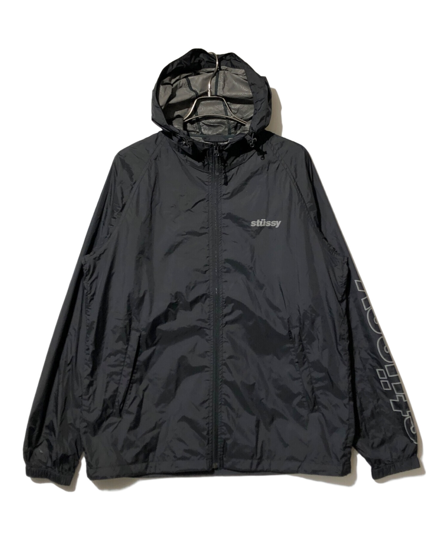 stussy (ステューシー) ナイロンマウンテンパーカー ブラック サイズ:XL