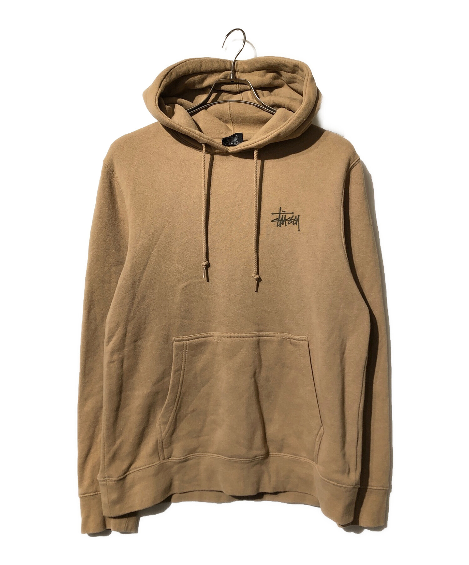 中古・古着通販】stussy (ステューシー) 裏起毛ロゴプリントパーカー ベージュ サイズ:S｜ブランド・古着通販 トレファク公式【TREFAC  FASHION】スマホサイト