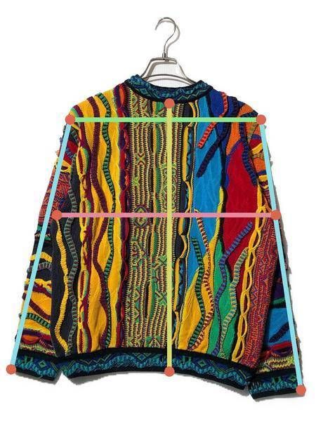 中古・古着通販】Coogi (クージー) 3D立体編みニット マルチカラー サイズ:S｜ブランド・古着通販 トレファク公式【TREFAC  FASHION】スマホサイト