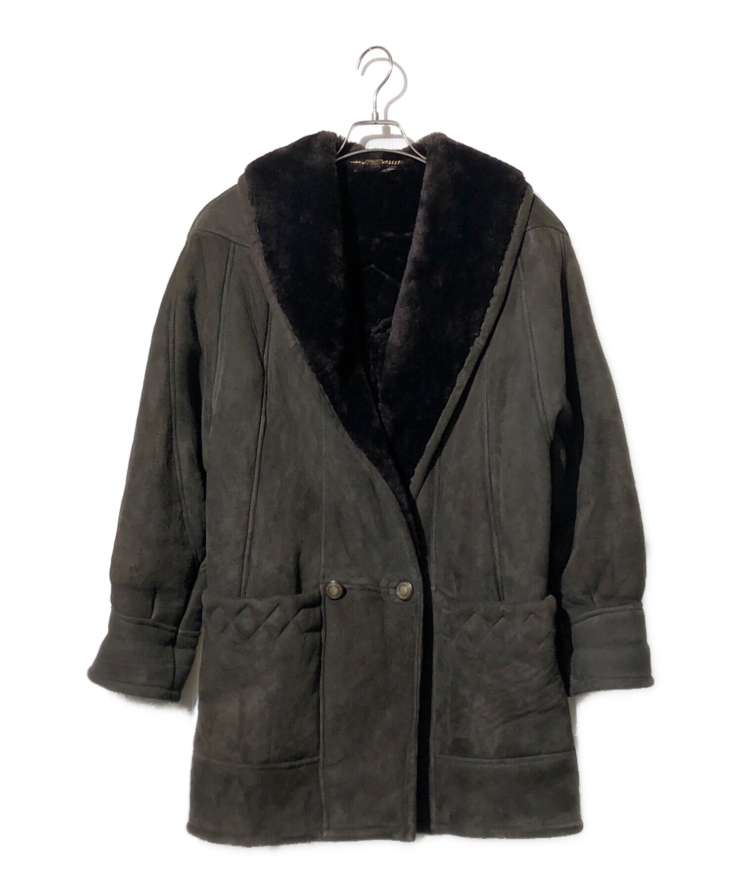 中古・古着通販】SHEARLING (シャーリング) ヌバックムートンコート ブラウン サイズ:8｜ブランド・古着通販 トレファク公式【TREFAC  FASHION】スマホサイト