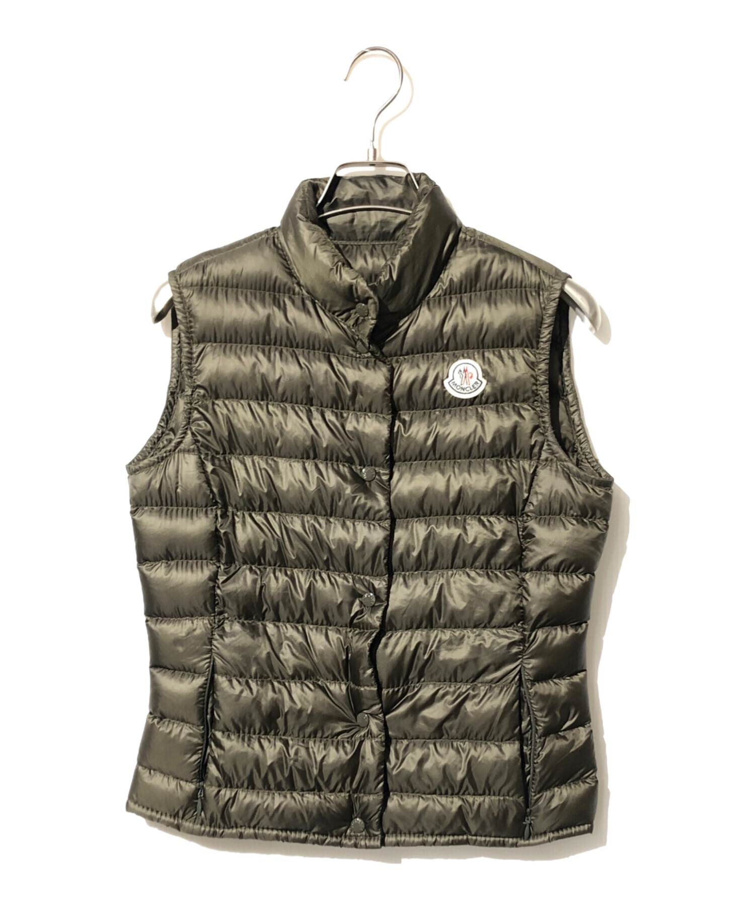 中古・古着通販】MONCLER (モンクレール) ダウンベスト カーキ サイズ:00｜ブランド・古着通販 トレファク公式【TREFAC  FASHION】スマホサイト