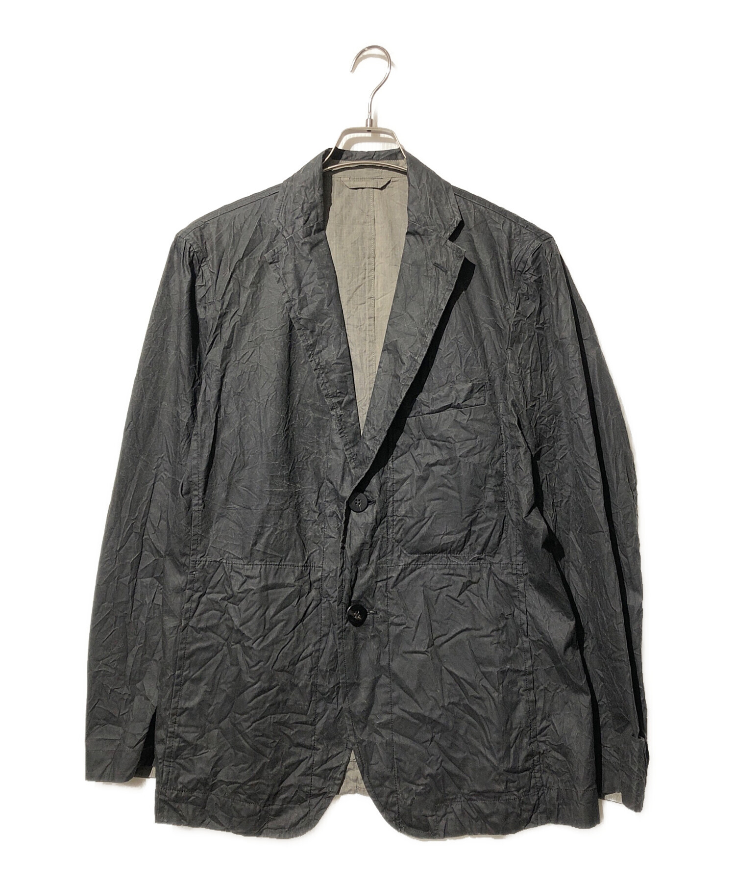 中古・古着通販】ISSEY MIYAKE MEN (イッセイミヤケメン) シワ加工テーラードジャケット オリーブ サイズ:2｜ブランド・古着通販  トレファク公式【TREFAC FASHION】スマホサイト