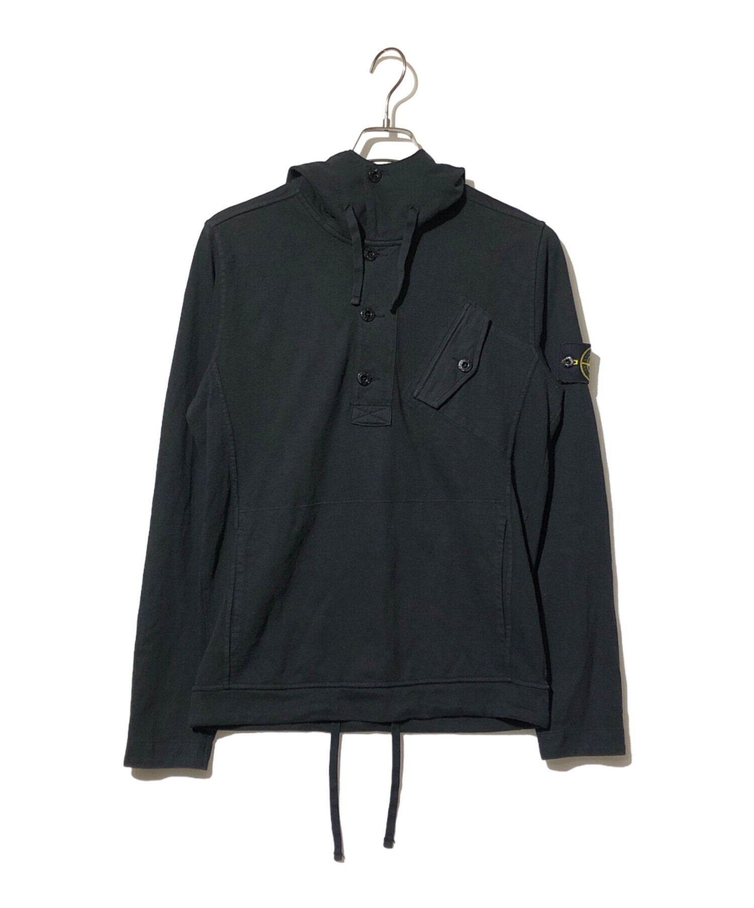 STONE ISLAND (ストーンアイランド) プルオーバーパーカー ブラック サイズ:S