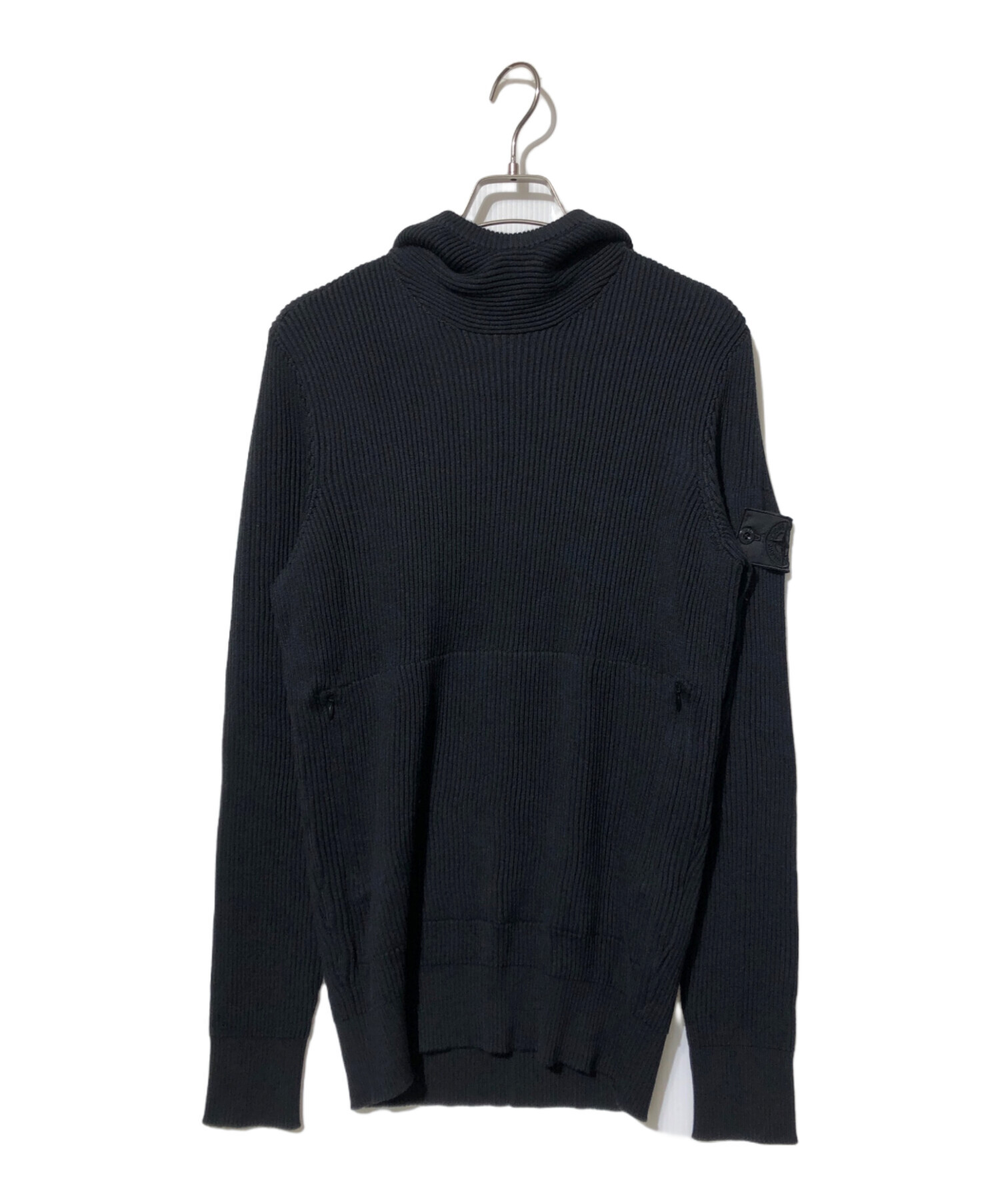 中古・古着通販】STONE ISLAND (ストーンアイランド) Shadow Project Knitted Pullover Hoodie ブラック  サイズ:S｜ブランド・古着通販 トレファク公式【TREFAC FASHION】スマホサイト