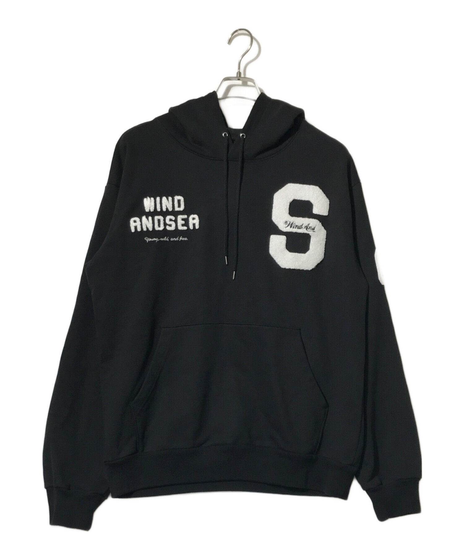 中古・古着通販】WIND AND SEA (ウィンダンシー) BEYOUTH-S-Hoodie ブラック サイズ:L｜ブランド・古着通販  トレファク公式【TREFAC FASHION】スマホサイト