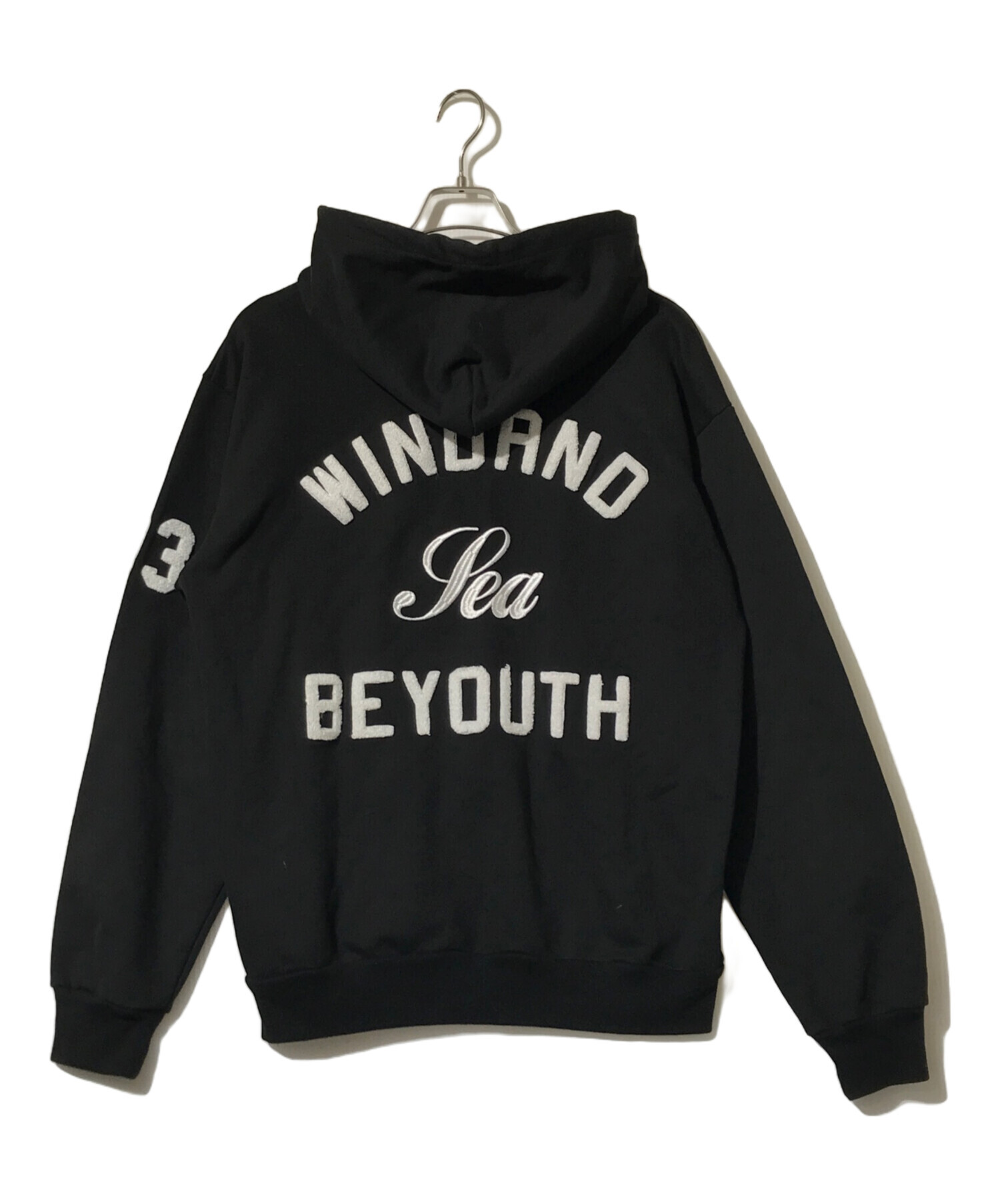 WIND AND SEA (ウィンダンシー) BEYOUTH-S-Hoodie ブラック サイズ:L