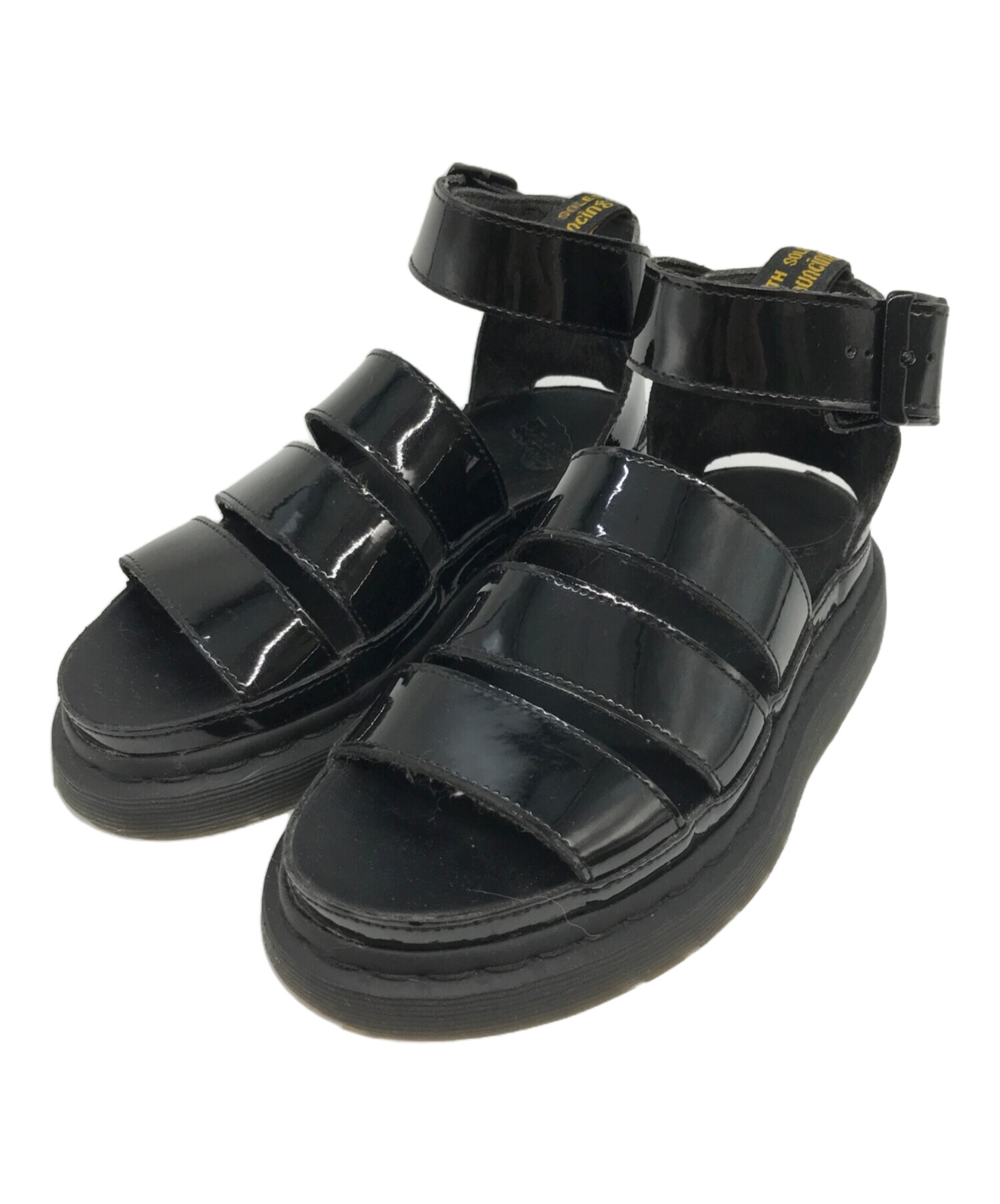 中古・古着通販】Dr.Martens (ドクターマーチン) PERSON/エナメルサンダル ブラック  サイズ:US5/UK3/EUR36｜ブランド・古着通販 トレファク公式【TREFAC FASHION】スマホサイト