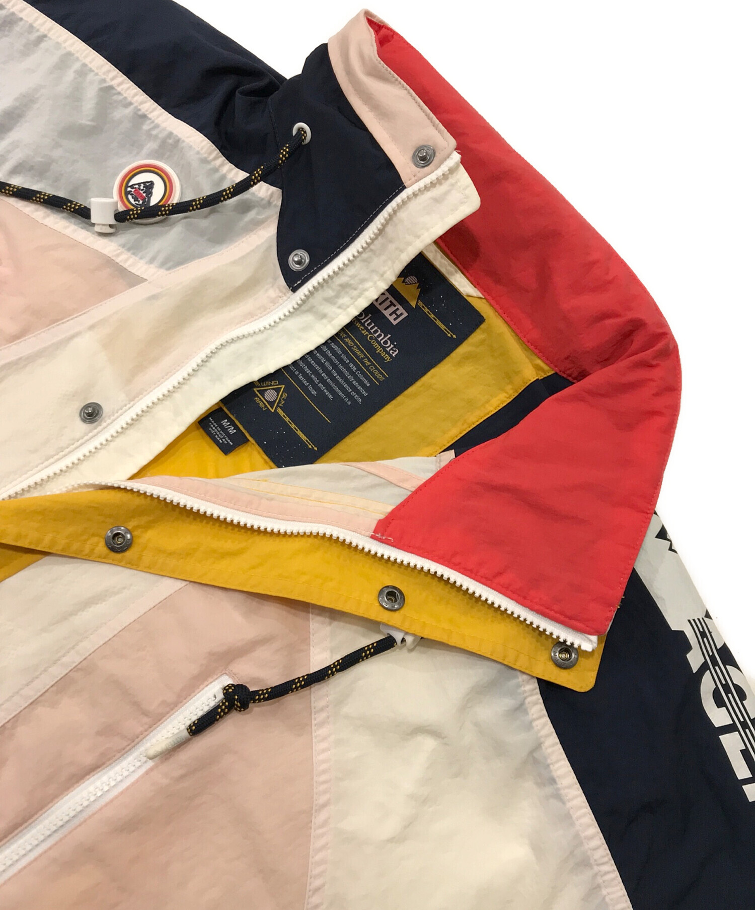 中古・古着通販】KITH (キス) Columbia (コロンビア) Chuting Jacket II ホワイト×ネイビー  サイズ:M｜ブランド・古着通販 トレファク公式【TREFAC FASHION】スマホサイト