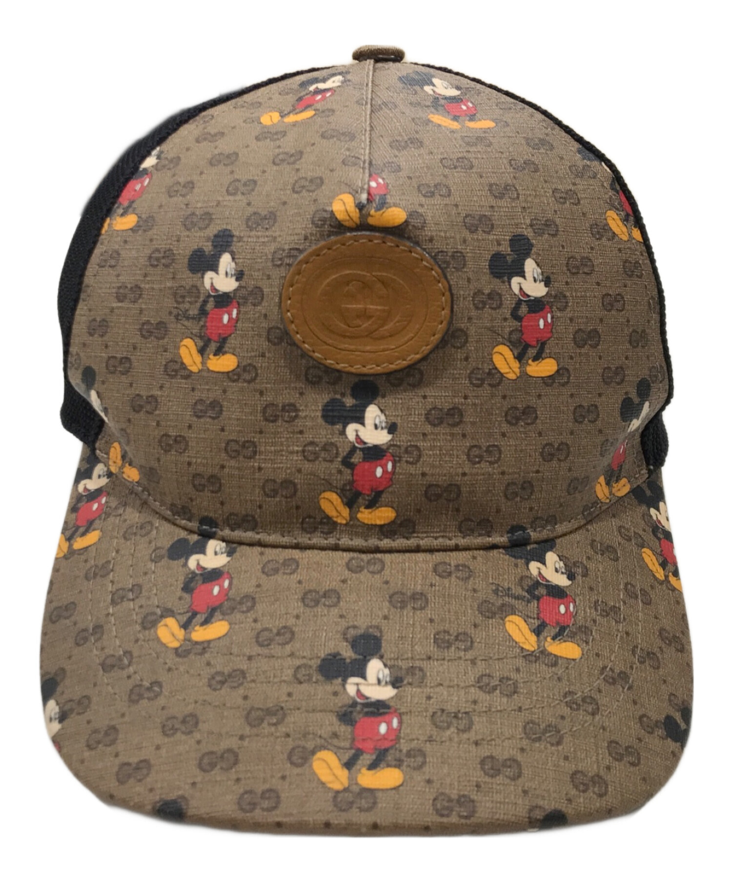 GUCCI (グッチ) DISNEY (ディズニー) GGスプリームベースボールキャップ ベージュ サイズ:M 58cm