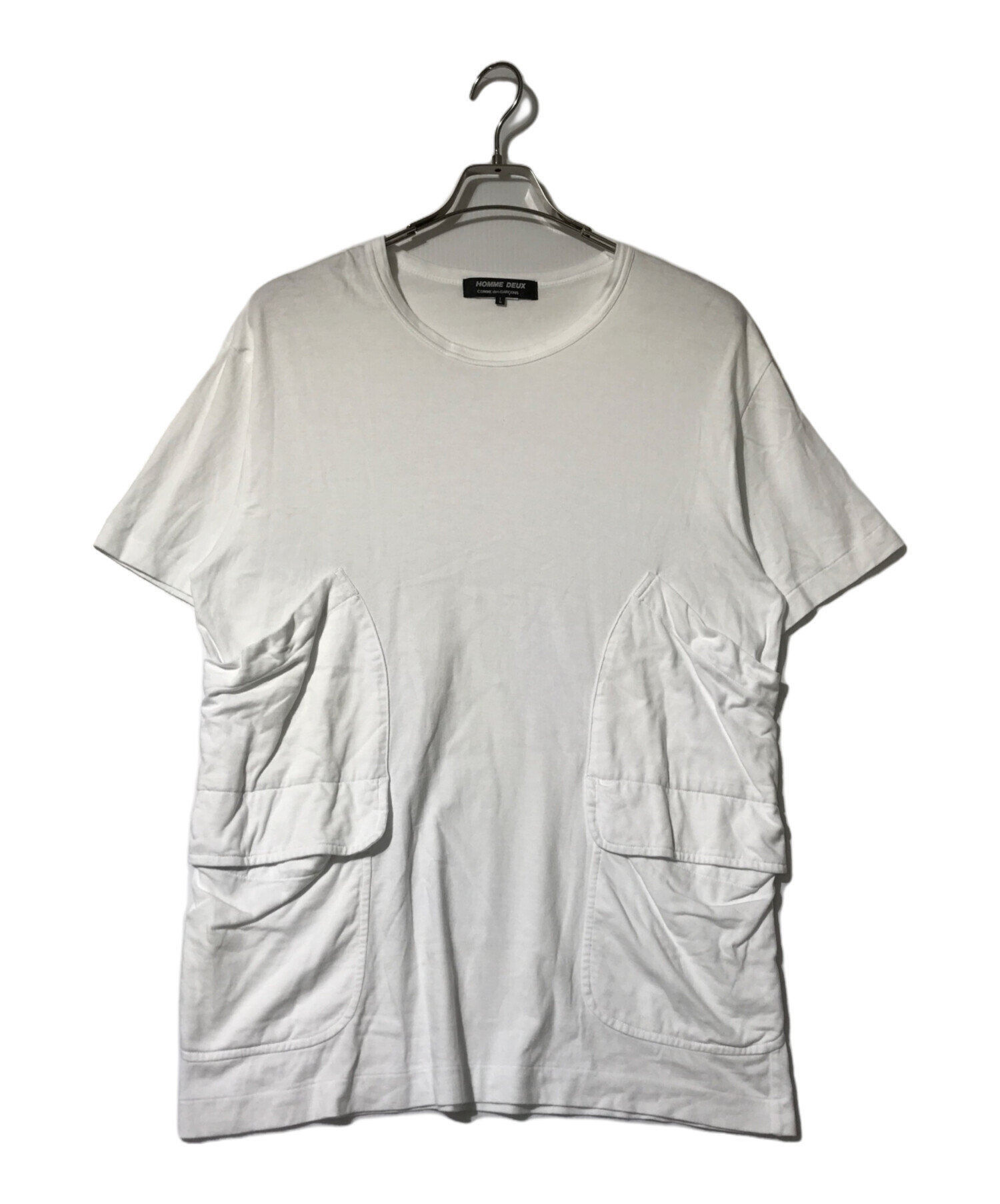 中古・古着通販】COMME des GARCONS HOMME DEUX (コムデギャルソン オム ドゥ) Tシャツ ホワイト サイズ:L｜ブランド・ 古着通販 トレファク公式【TREFAC FASHION】スマホサイト